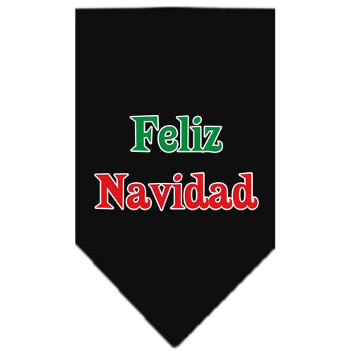 Christmas Pet and Dog Bandana Screen Printed, "Feliz Navidad"