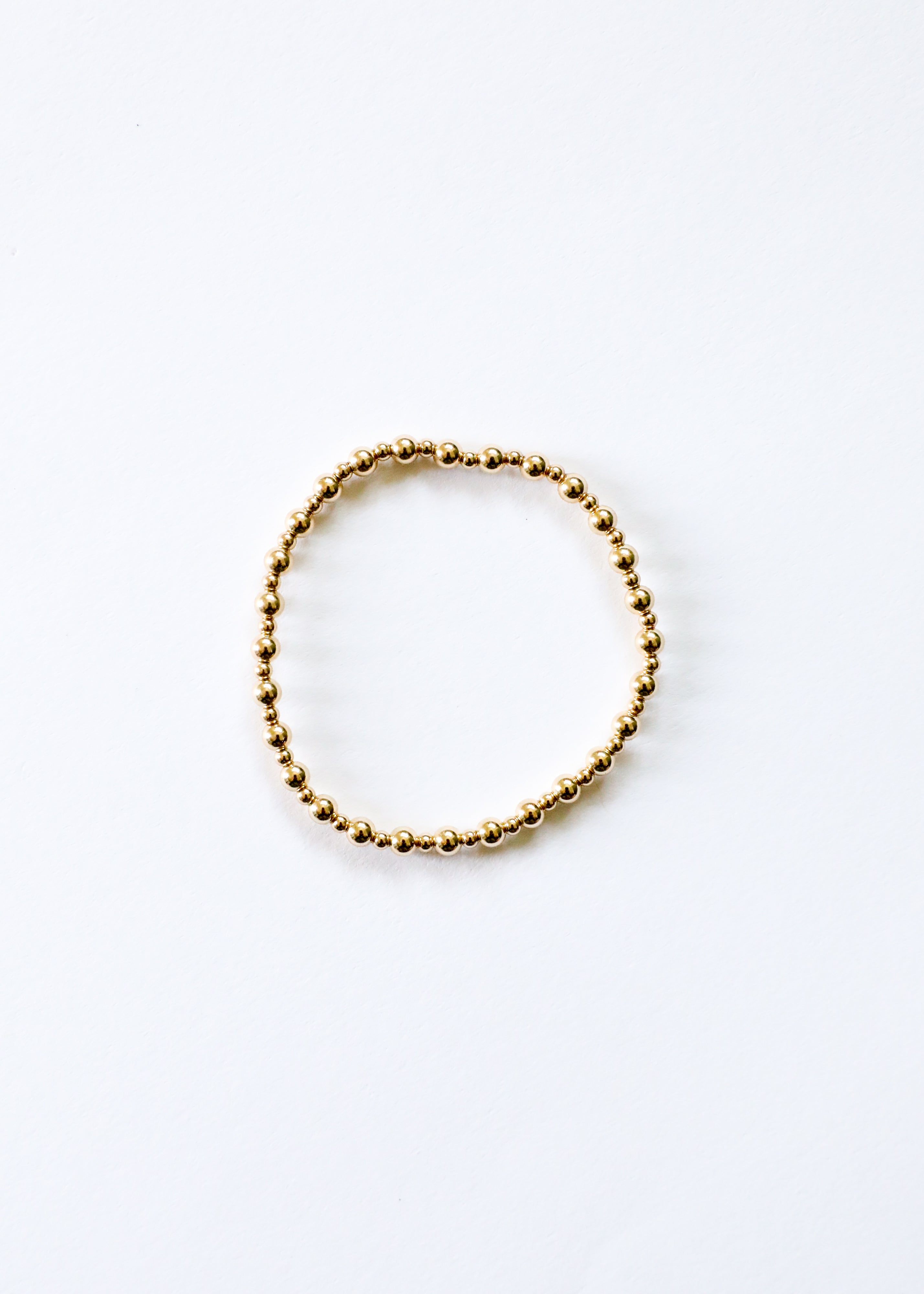 Dainty Gold Halo || Adult Bracelet