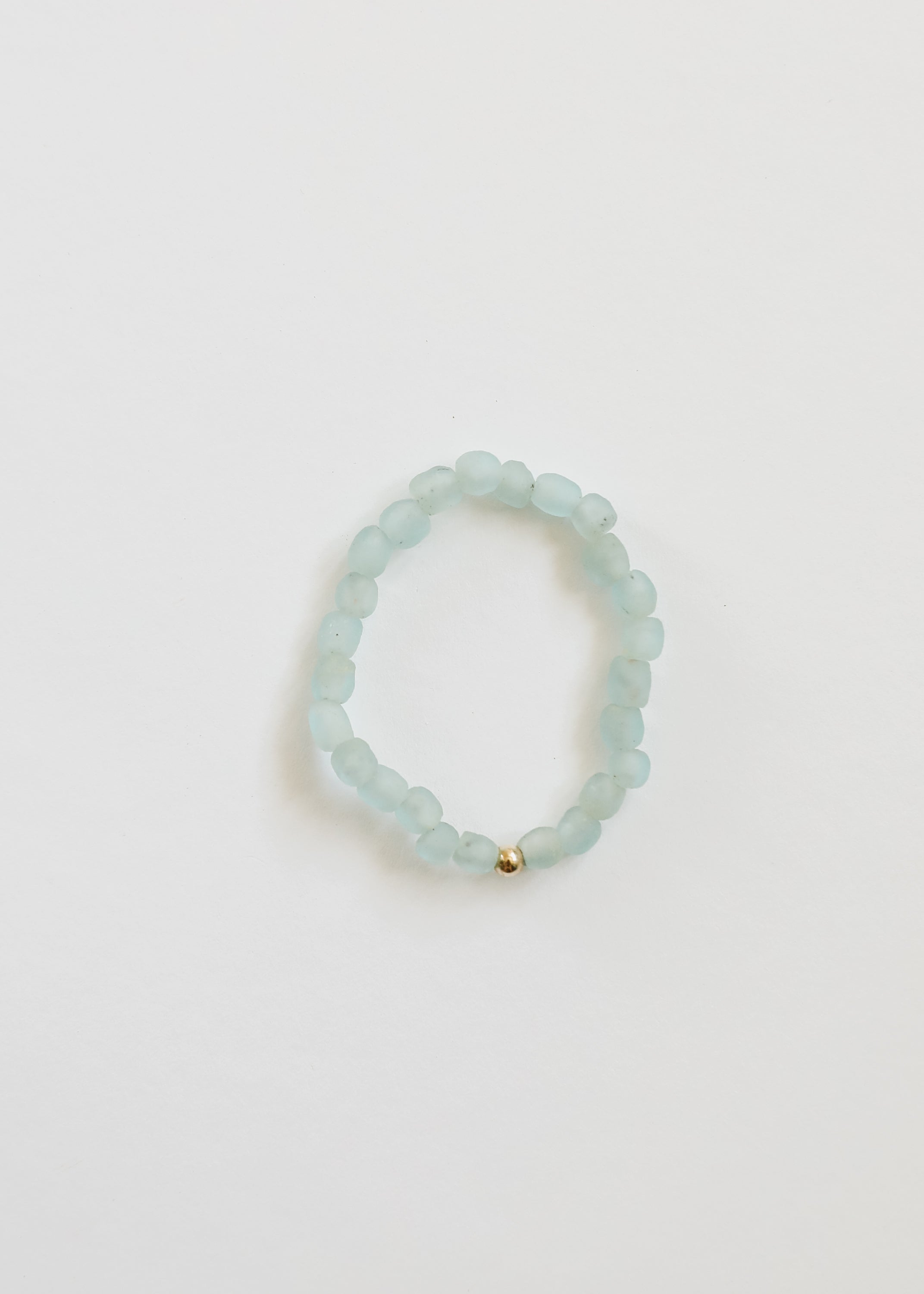 Blue Sea Glass || Adult Bracelet