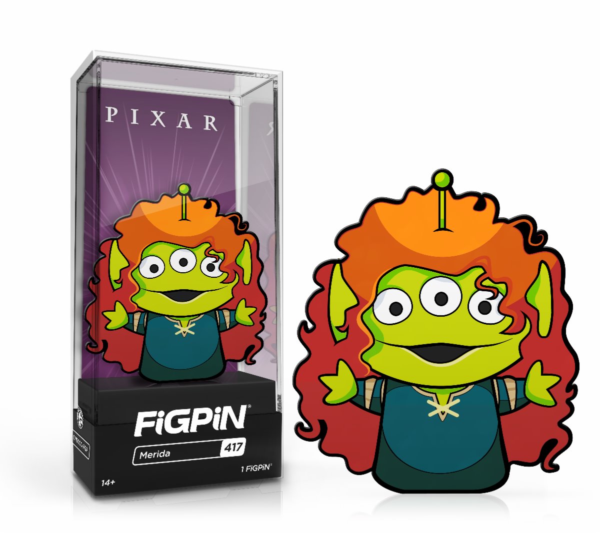 In Stock: FiGPiN Classic: Alien Remix - Alien Merida #417