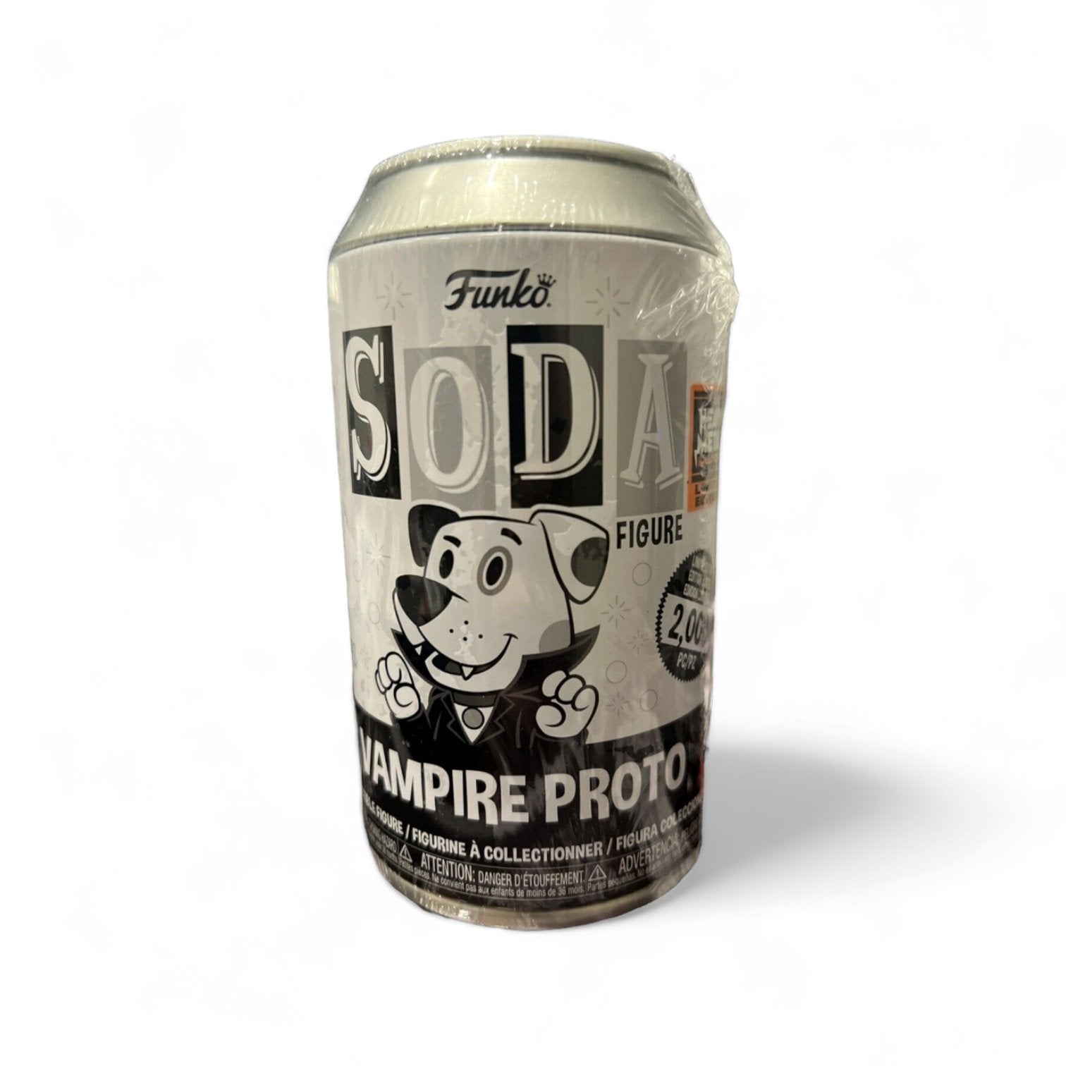 (IN STOCK NOW!) Funko Soda Vinyl: NYCC 2023 x HEAVY METAL HALLOWEEN - LE2000 Proto the Dog as Vampire (Black Label)