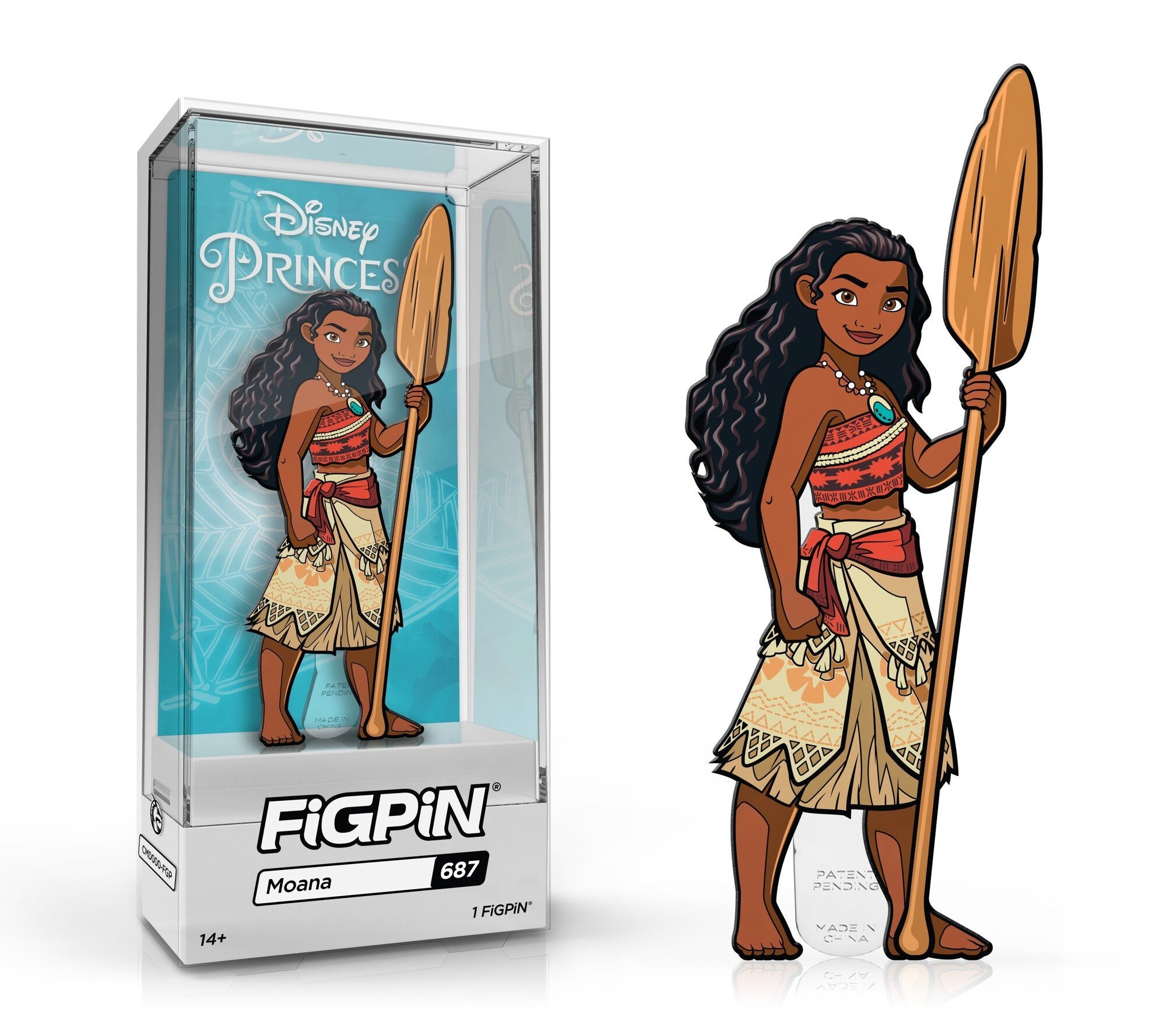 IN STOCK: FiGPiN Classic DISNEY PRINCESS Moana #687 [1st Edition: LE5000]