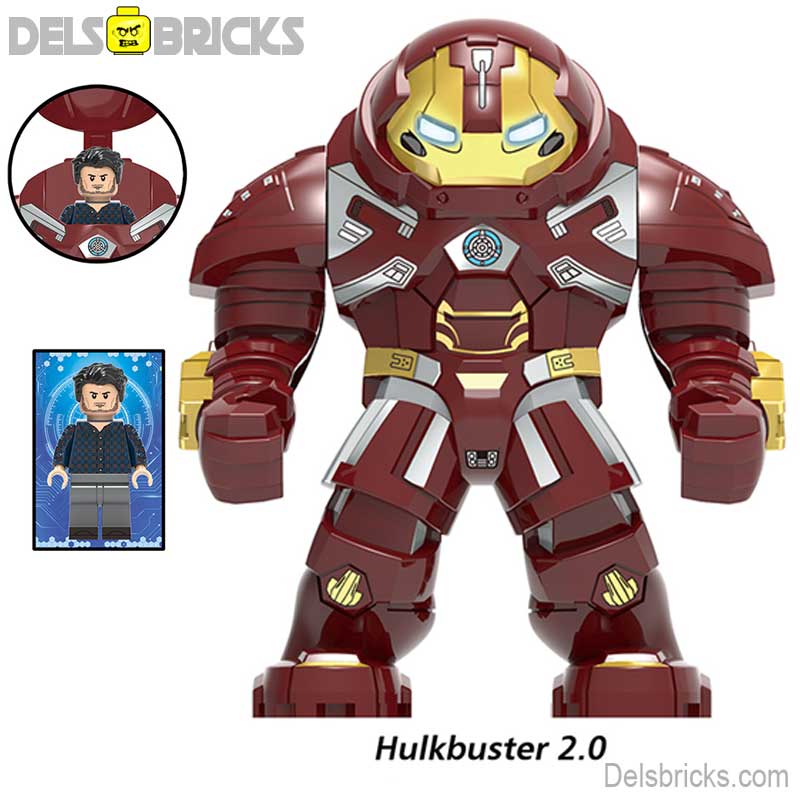 Iron Man Hulkbuster 2.0 Suit Big figure Lego Marvel Custom Minifigures 2