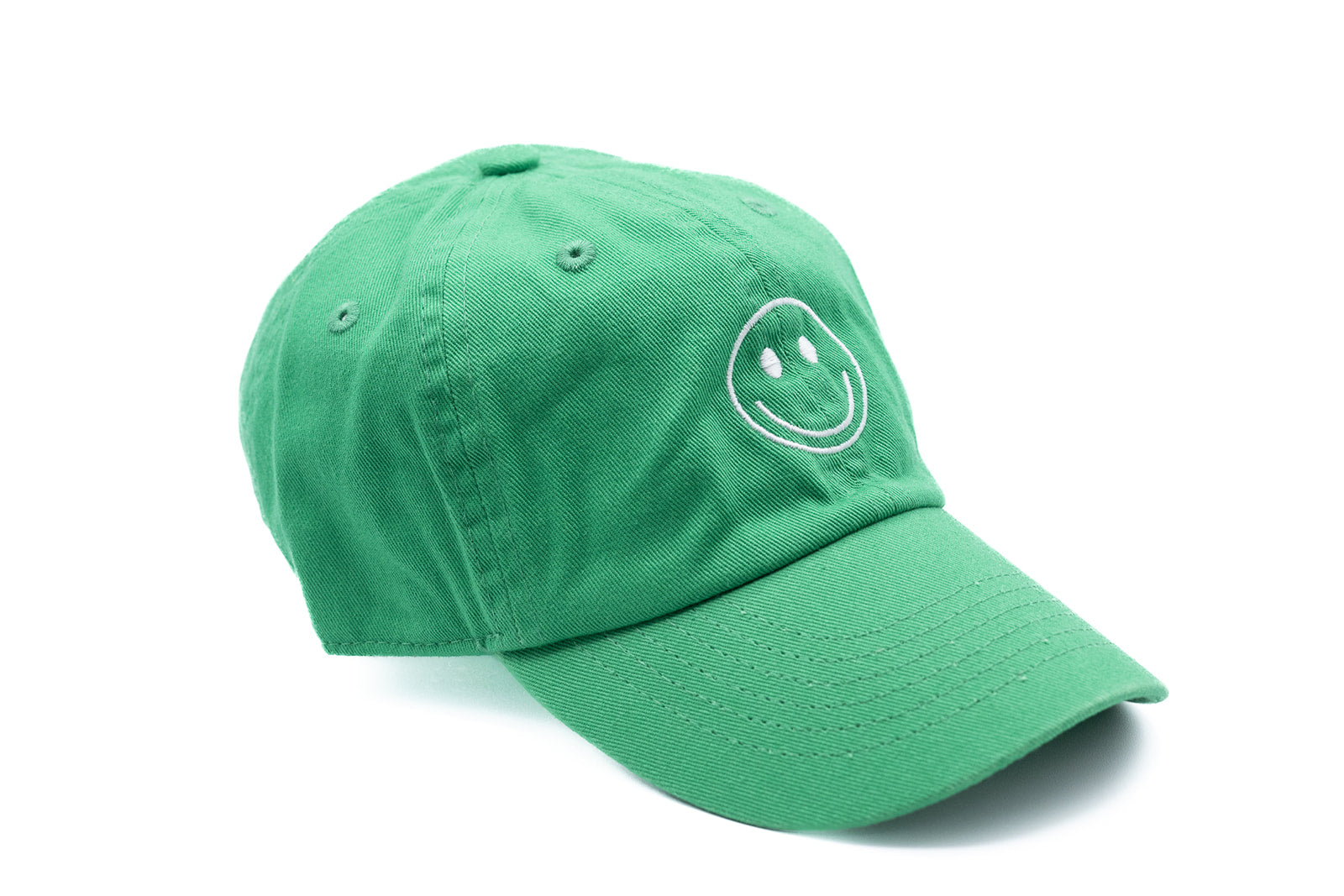 Kelly Green Smiley Face Hat