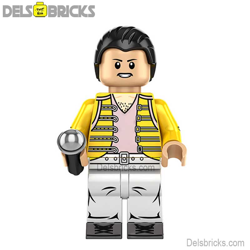 Freddy Mercury Queen Lego Minifigures Custom Music Toys