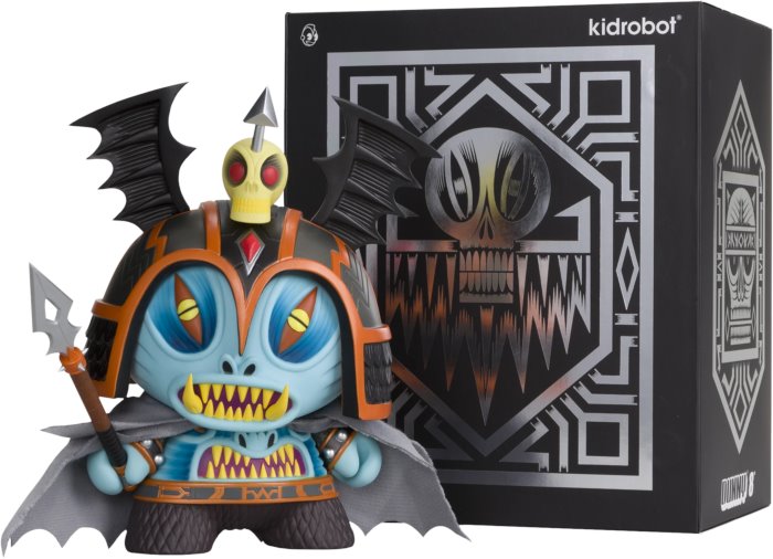 Kidrobot Dunny: Blue 8 inch Harbinger Dunny by Martin Ontiveros Figurine