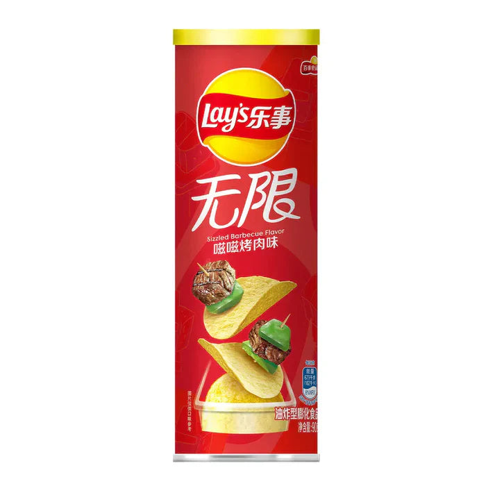 Lay's Stax Sizzled Barbecue Flavor (90g) (China) 4-Pack