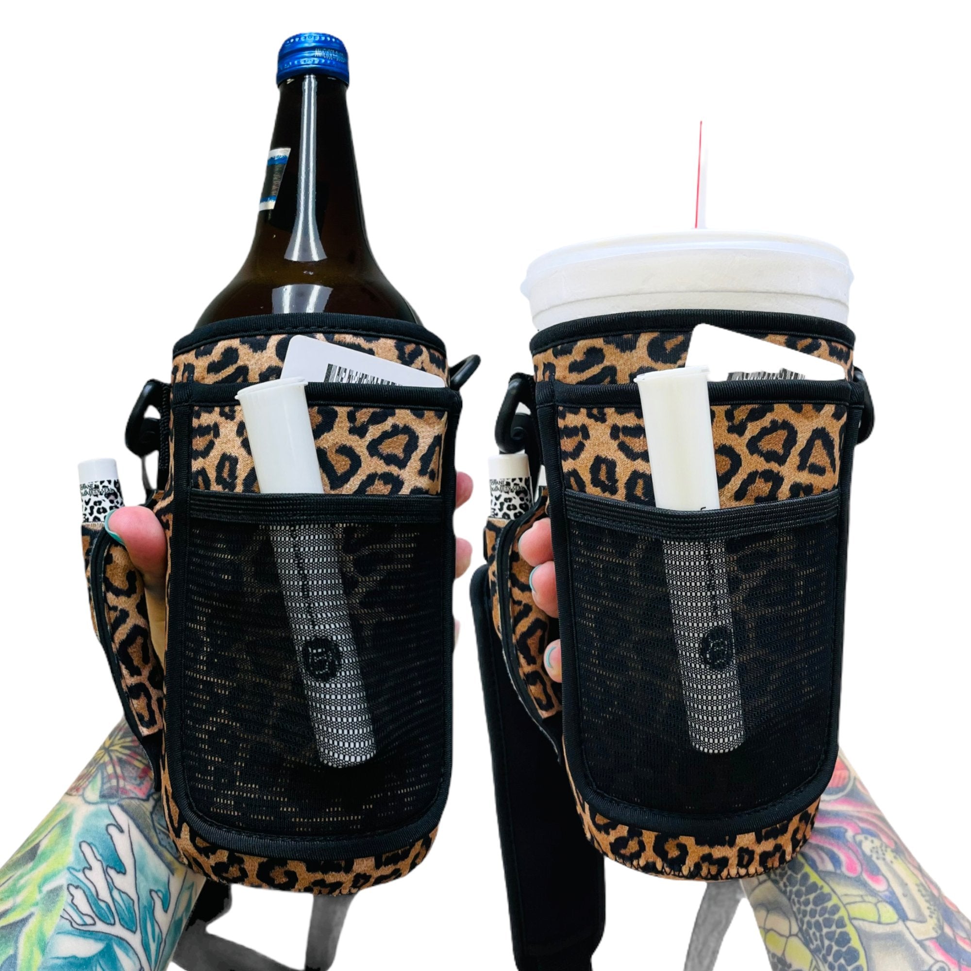 Leopard 30-40oz Tumbler Handler™  With Carrying Strap