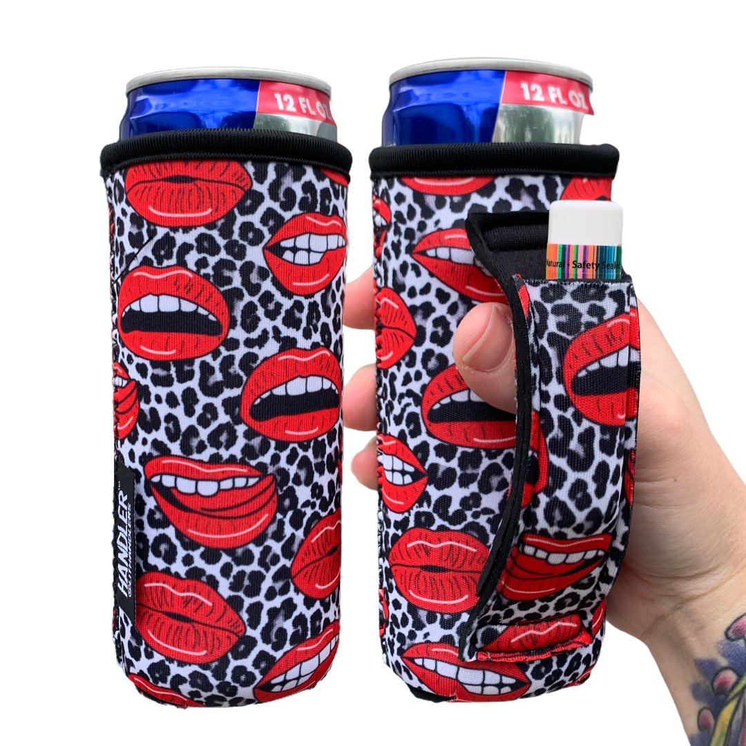 Leopard Lips 12oz Slim Can Handler™