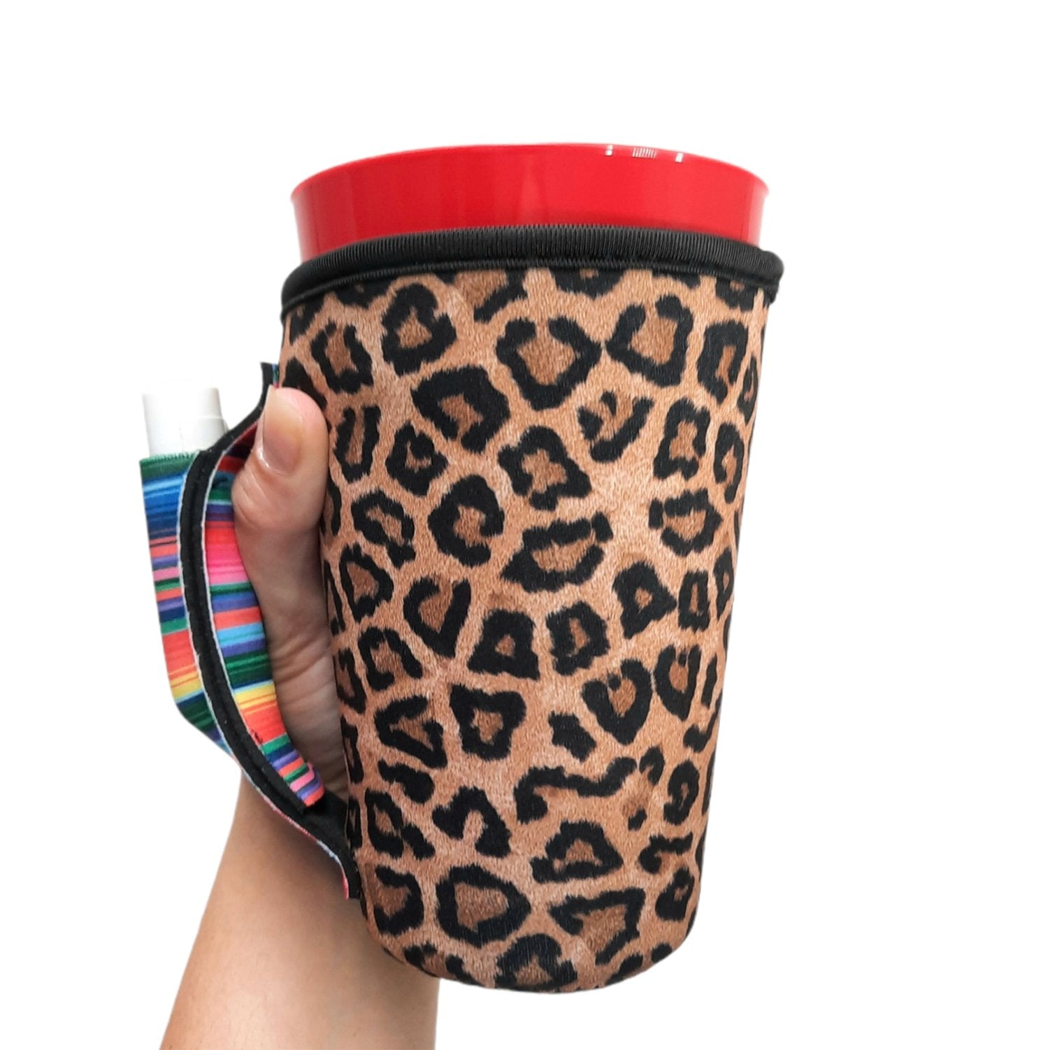 Leopard w/ Serape 16oz PINT Glass / Medium Fountain Drinks and Tumbler Handlers™