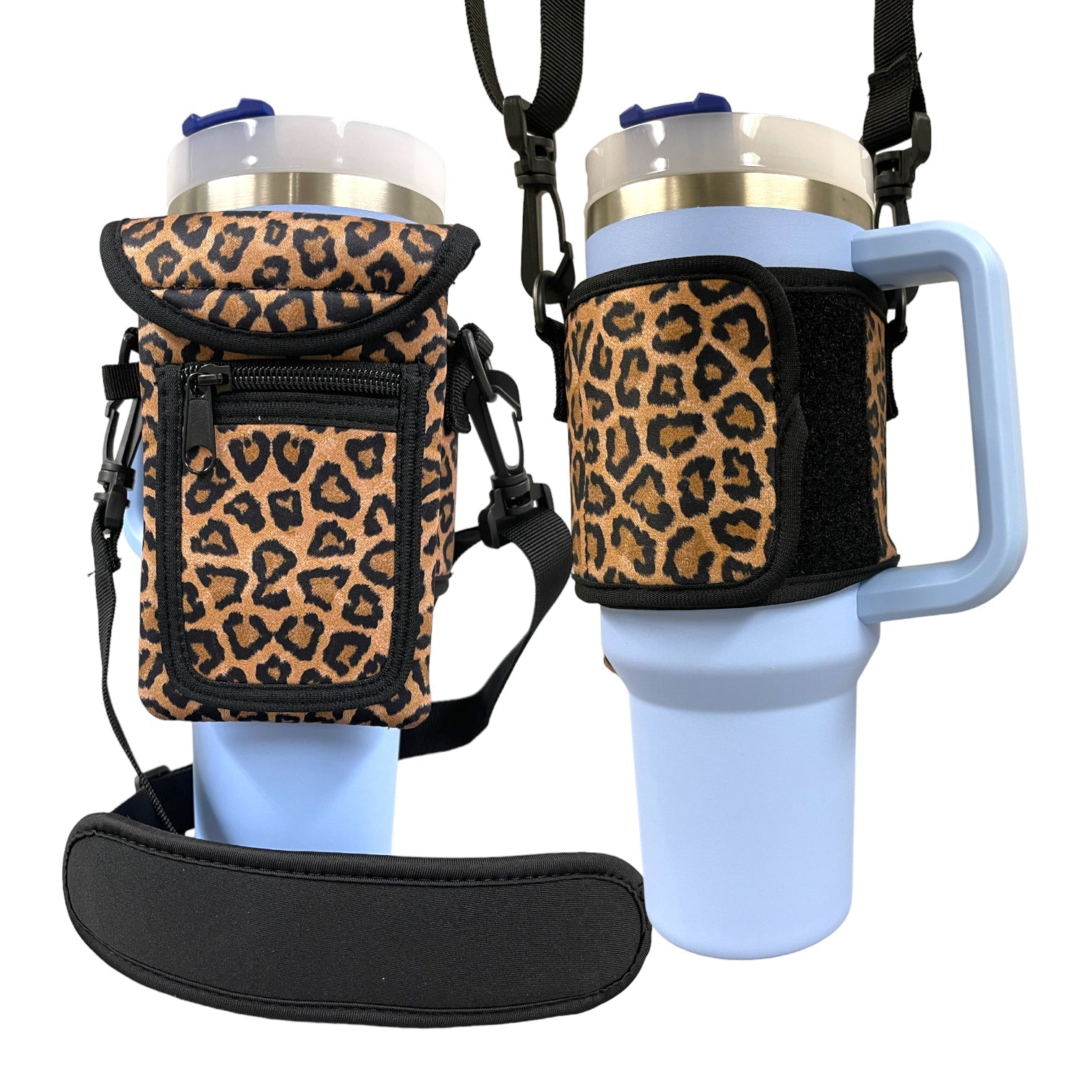 Leopard Wrap Around Drink Pocket