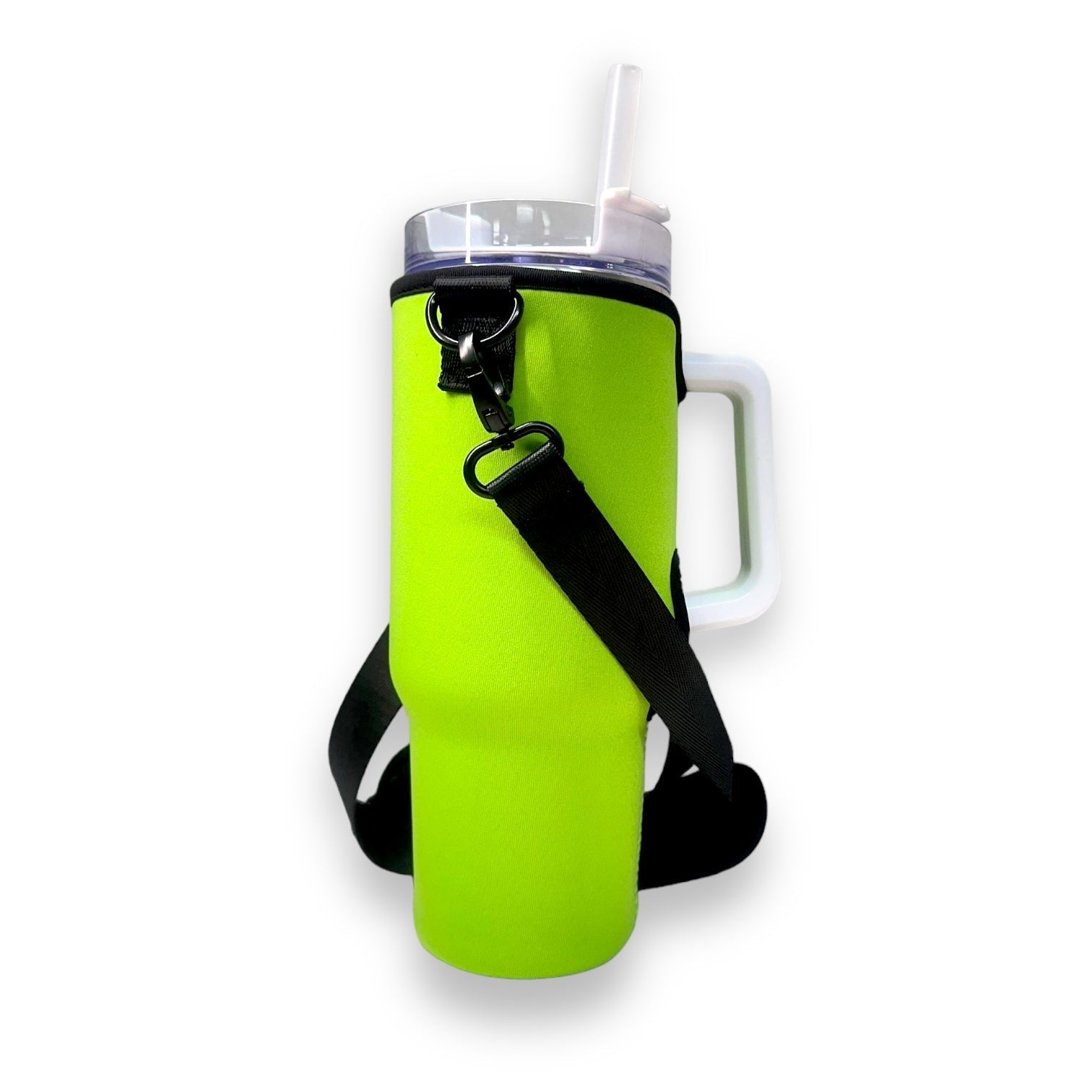 Lime Green 40oz Tumbler With Handle Sleeve