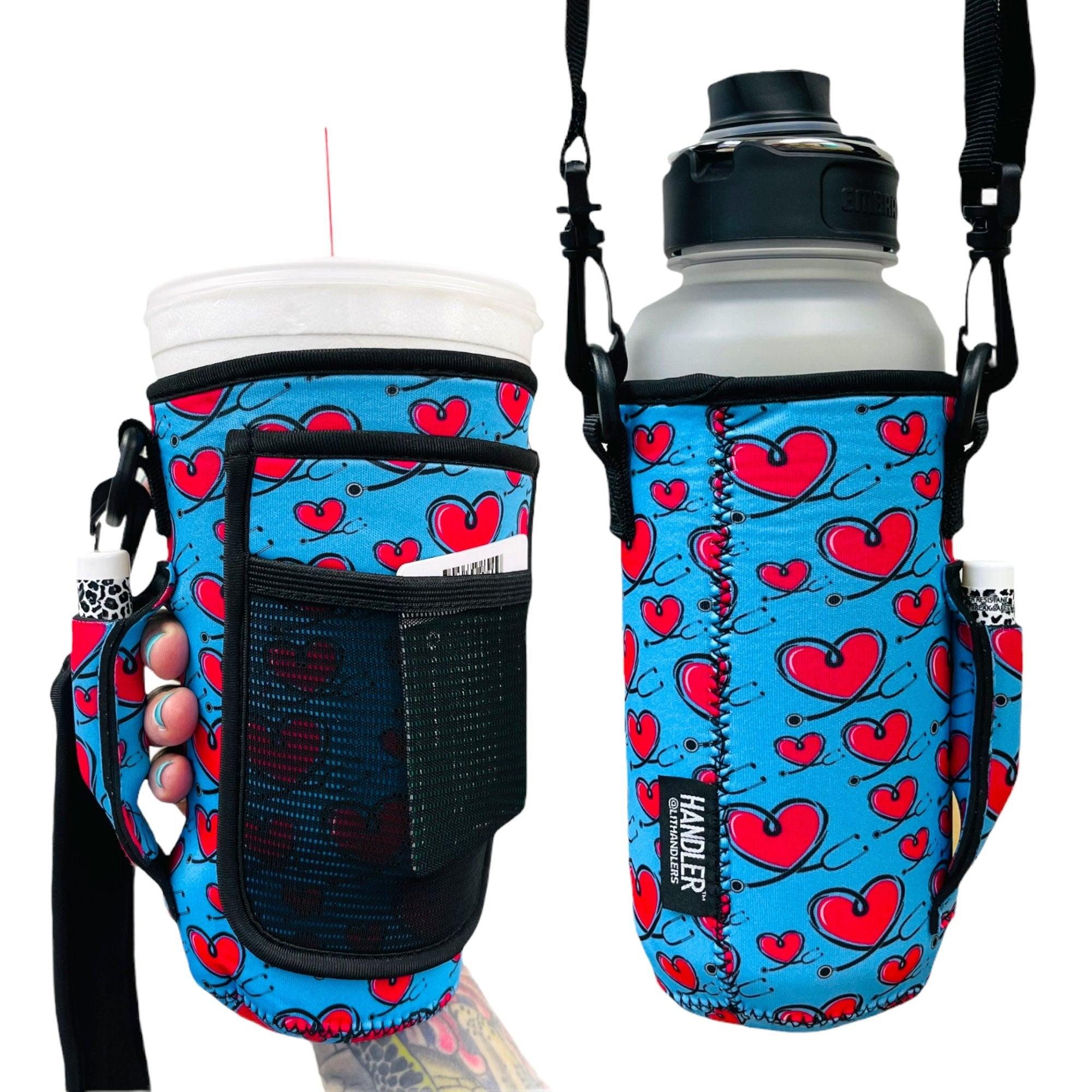 Love A Nurse 30-40oz Tumbler Handler™  With Carrying Strap