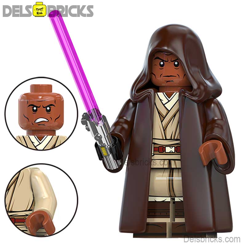 Mace Windu Star Wars Lego Minifigures Custom Toys 4