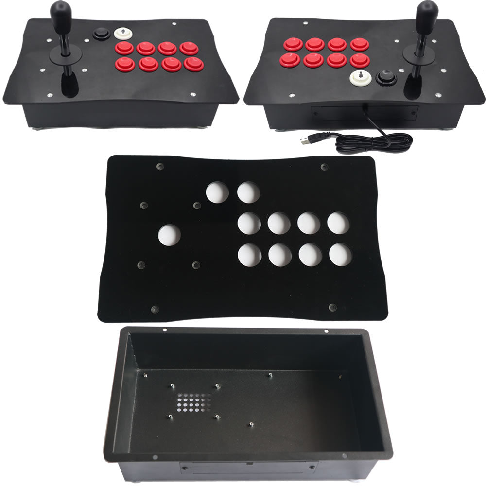 RAC-K500H American Style Happ Competition Big Size Metal Case Acrylic Panel DIY Arcade Joystick Kits