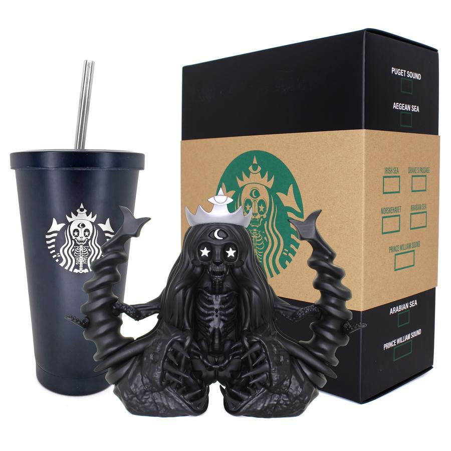 MARTIAN TOYS: LE150 "Slave to the Siren" - Black Sea - 'Tall' Version + Tumbler Bundle  by Oasim Karmieh x RXSe7en x Martian Toys