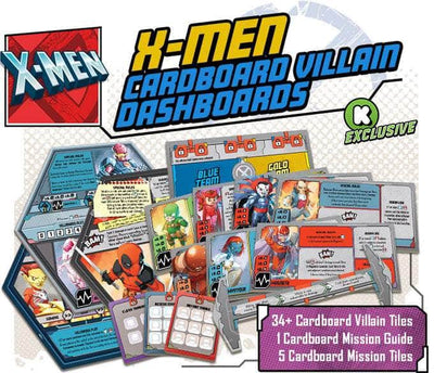 Marvel United: X-Men Carboard Villain Dashboards - Kickstarter Exclusive