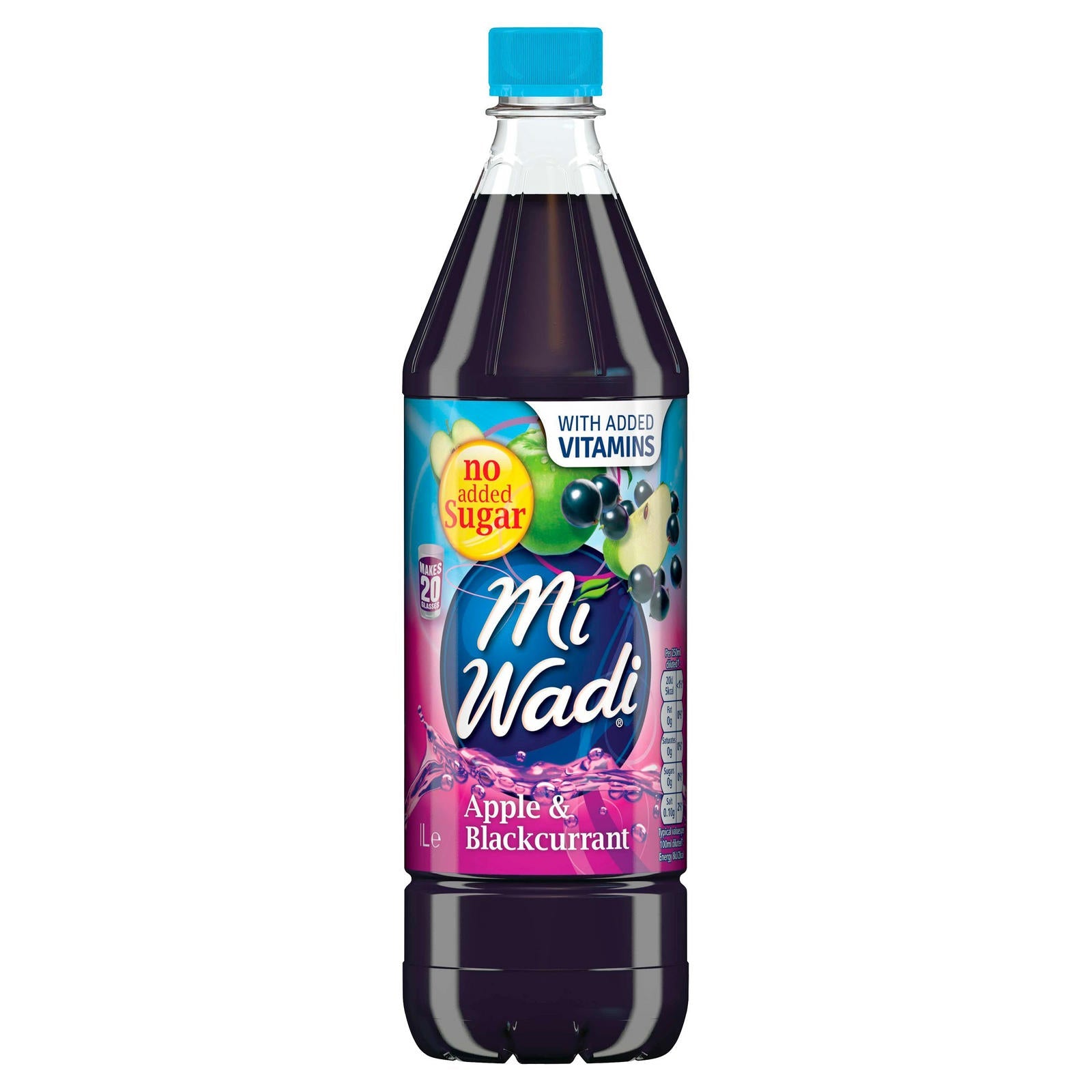 MiWadi Apple and Blackcurrant 1L
