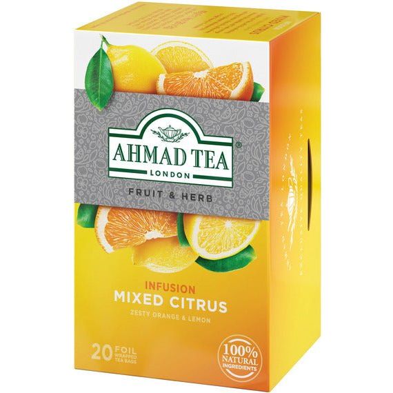 Mixed Citrus Infusion Tea - Herbal | 20' Tea Bags | Ahmad Tea