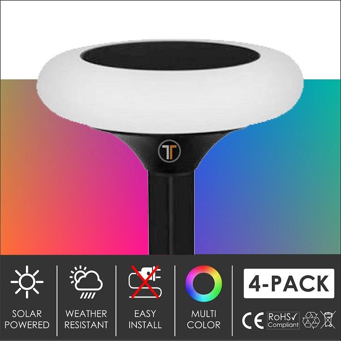 Multicolor RGB Garden Solar Lights | Dusk to Dawn | Super Bright