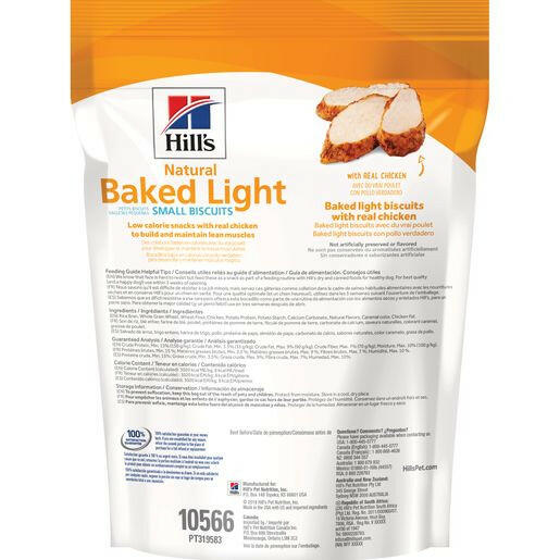 Hill's Natural Baked Light Biscuits with Real Chicken Treats for Small Dogs