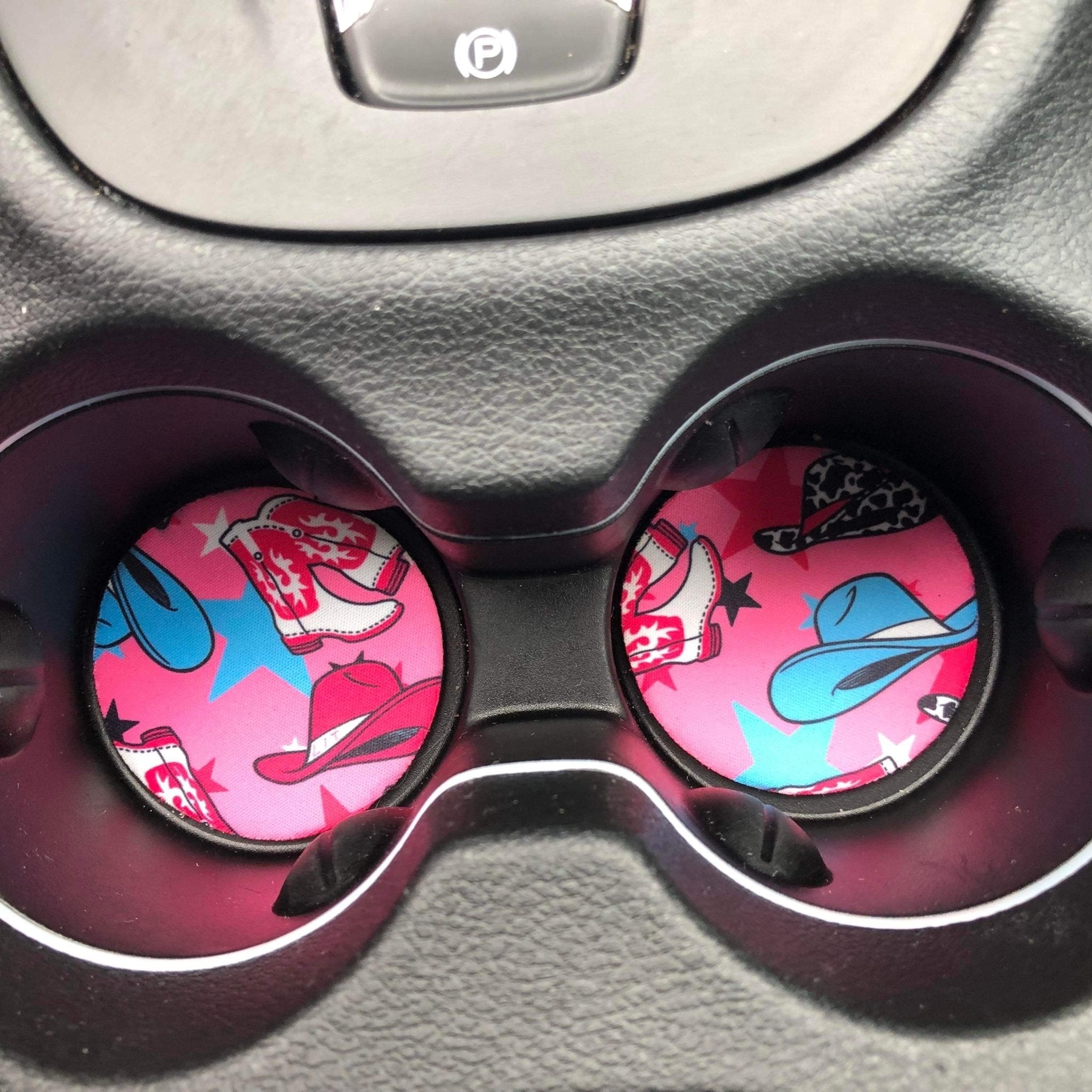 Nashville Cowgirl Neoprene Car Coasters