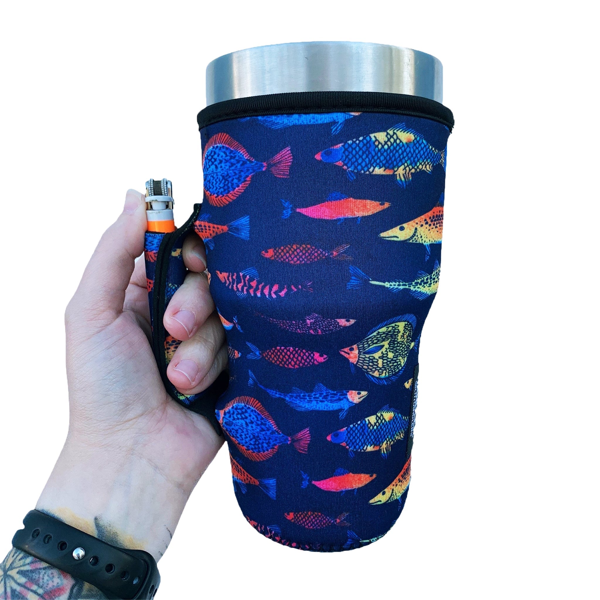 Neon Fish 30oz  Tumbler Handler™ - Limited Edition*