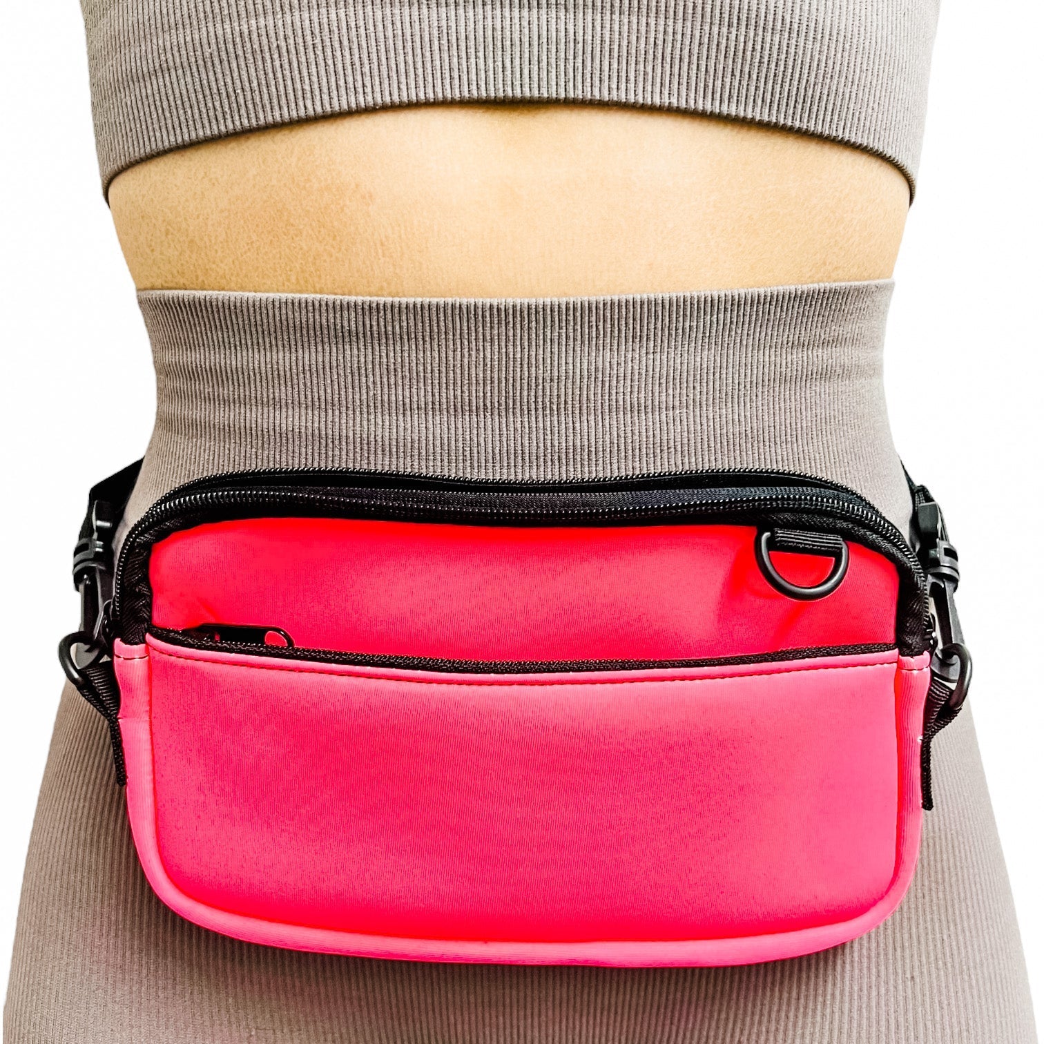 Neon Pink Cross Body Purse