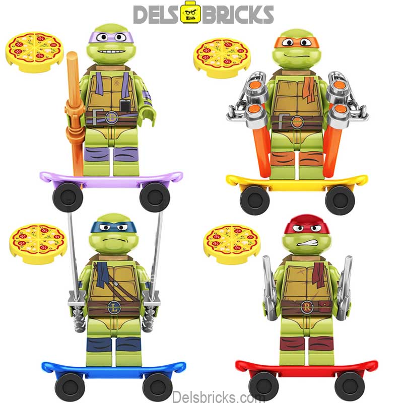 Teenage Mutant Ninja Turtles Mutant Mayhem set of 4