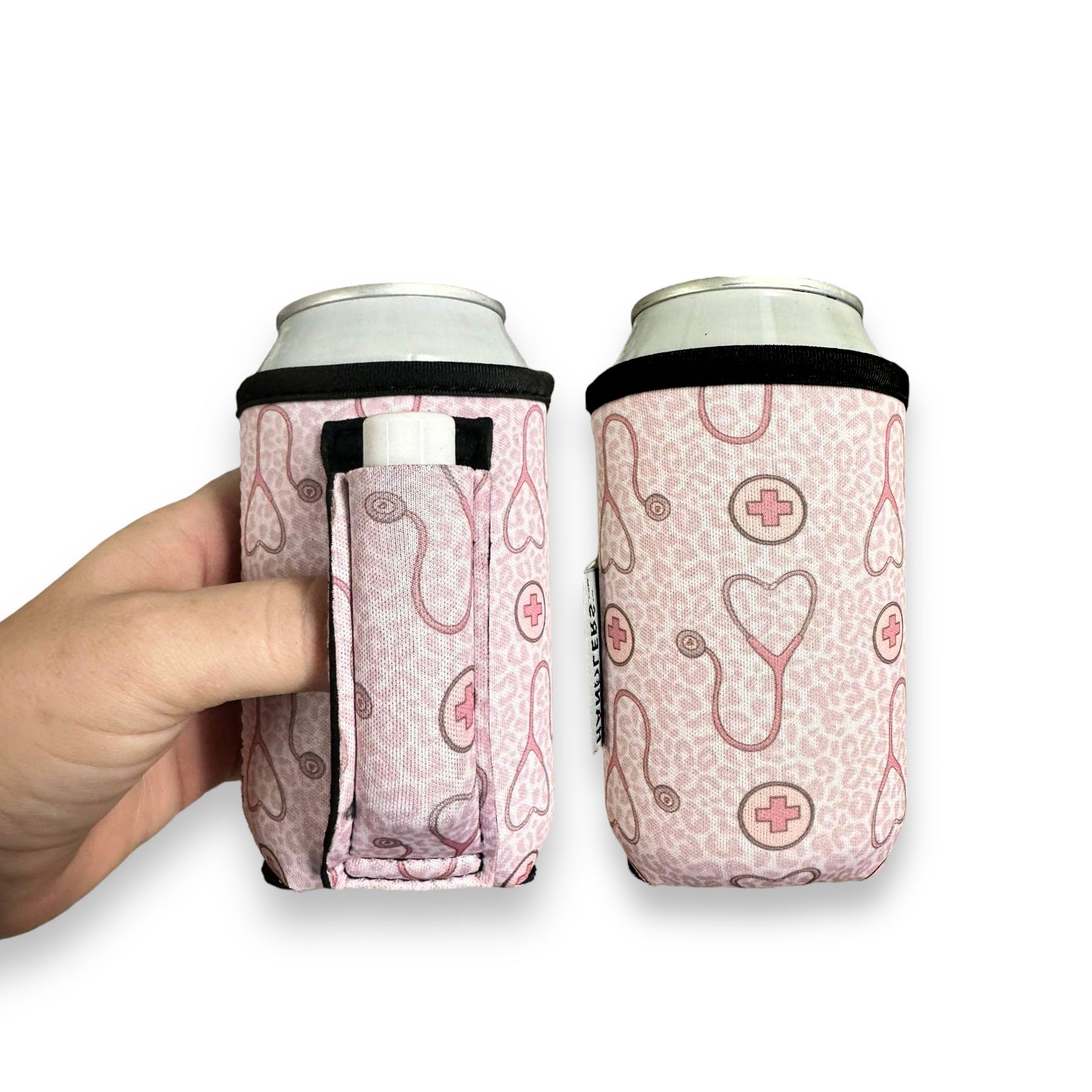 Nurse Leopard 12oz Stubby Can Handler™