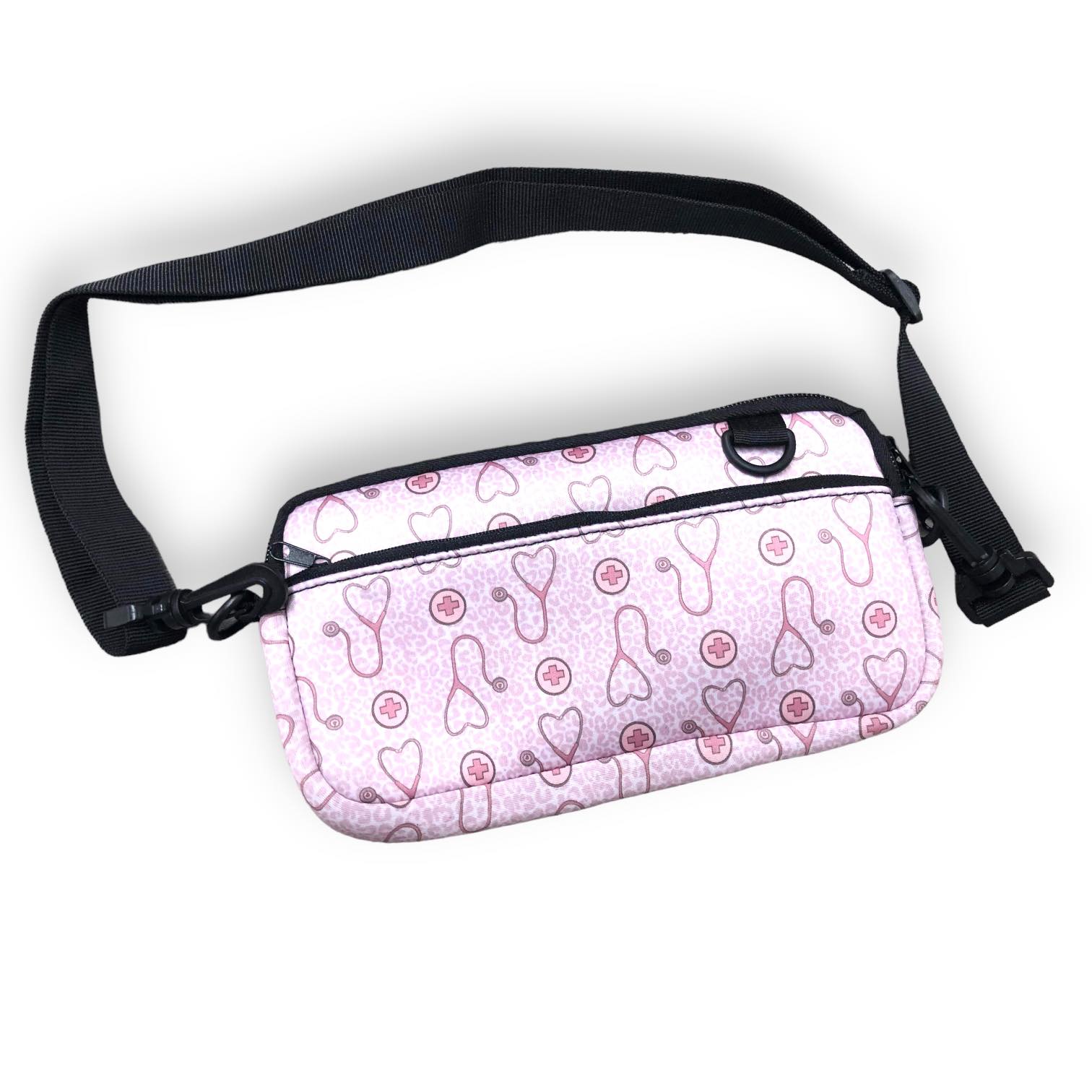 Nurse Leopard Cross Body Purse