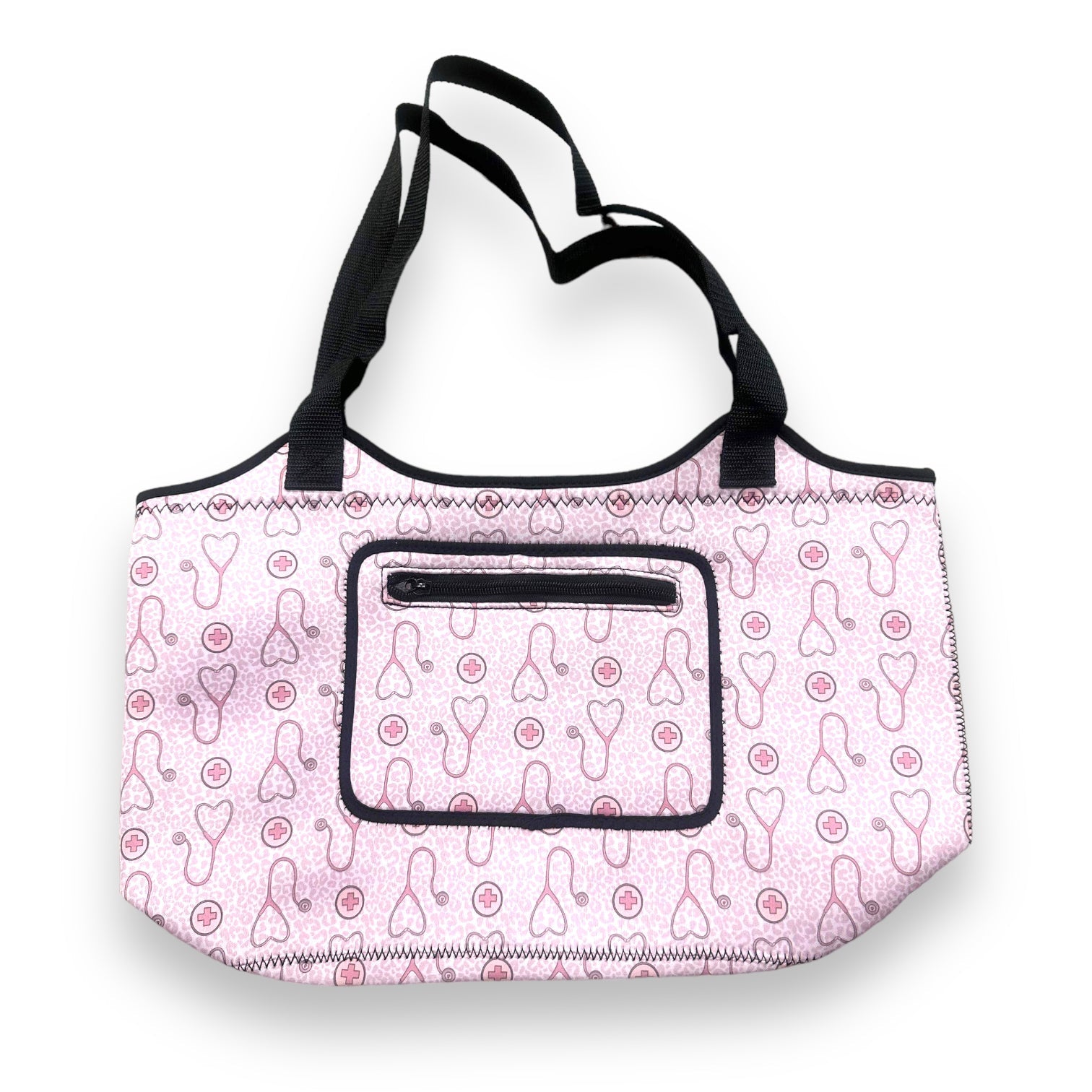 Nurse Leopard Neoprene Tote