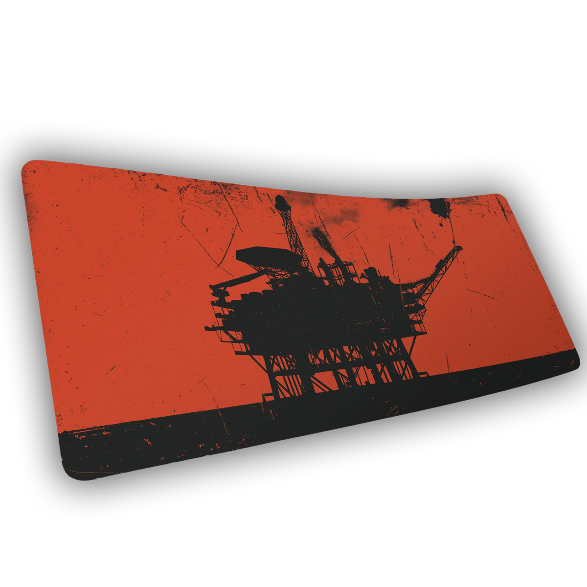 "Oil Rig" II — Rust Deskmat