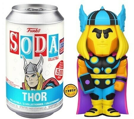 (Open Can) Funko Vinyl SODA: CHASE Thor (Blacklight)