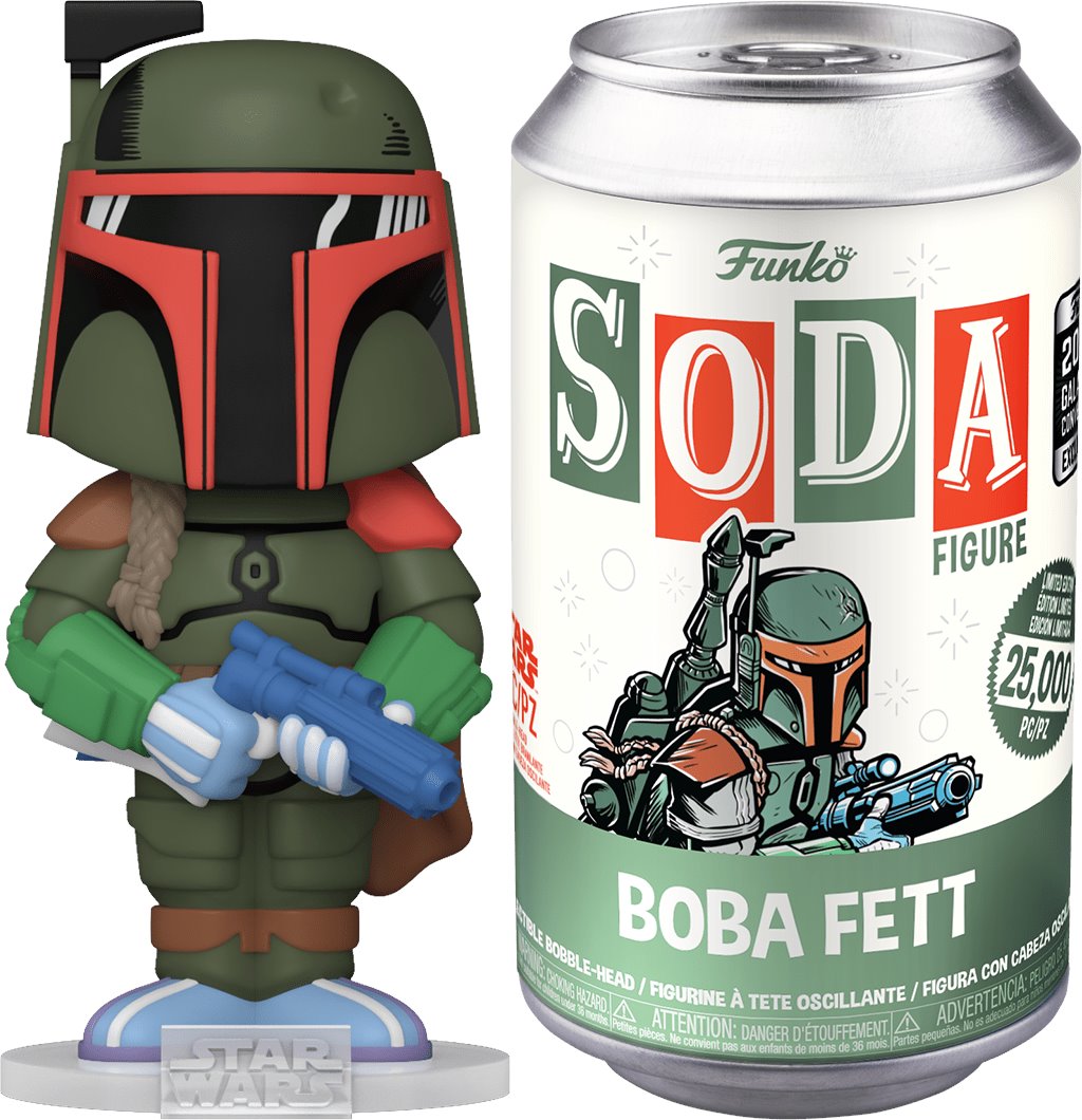 (Open Can) Funko Vinyl SODA: Common Boba Fett (Comic) Galactic Convention Shared Exclusive