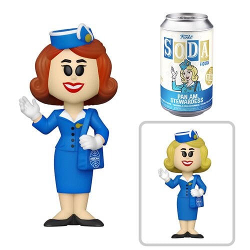 Pan Am Stewardess Vinyl Soda Figure SEALED (1:6 Chance at Chase)