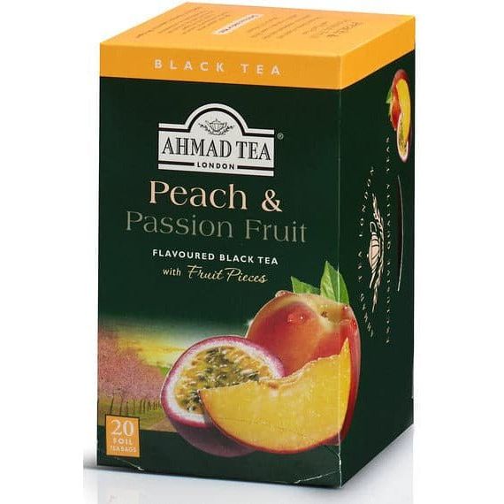 Peach & Passion Fruit - Black Tea | 20' Tea Bags | Ahmad Tea