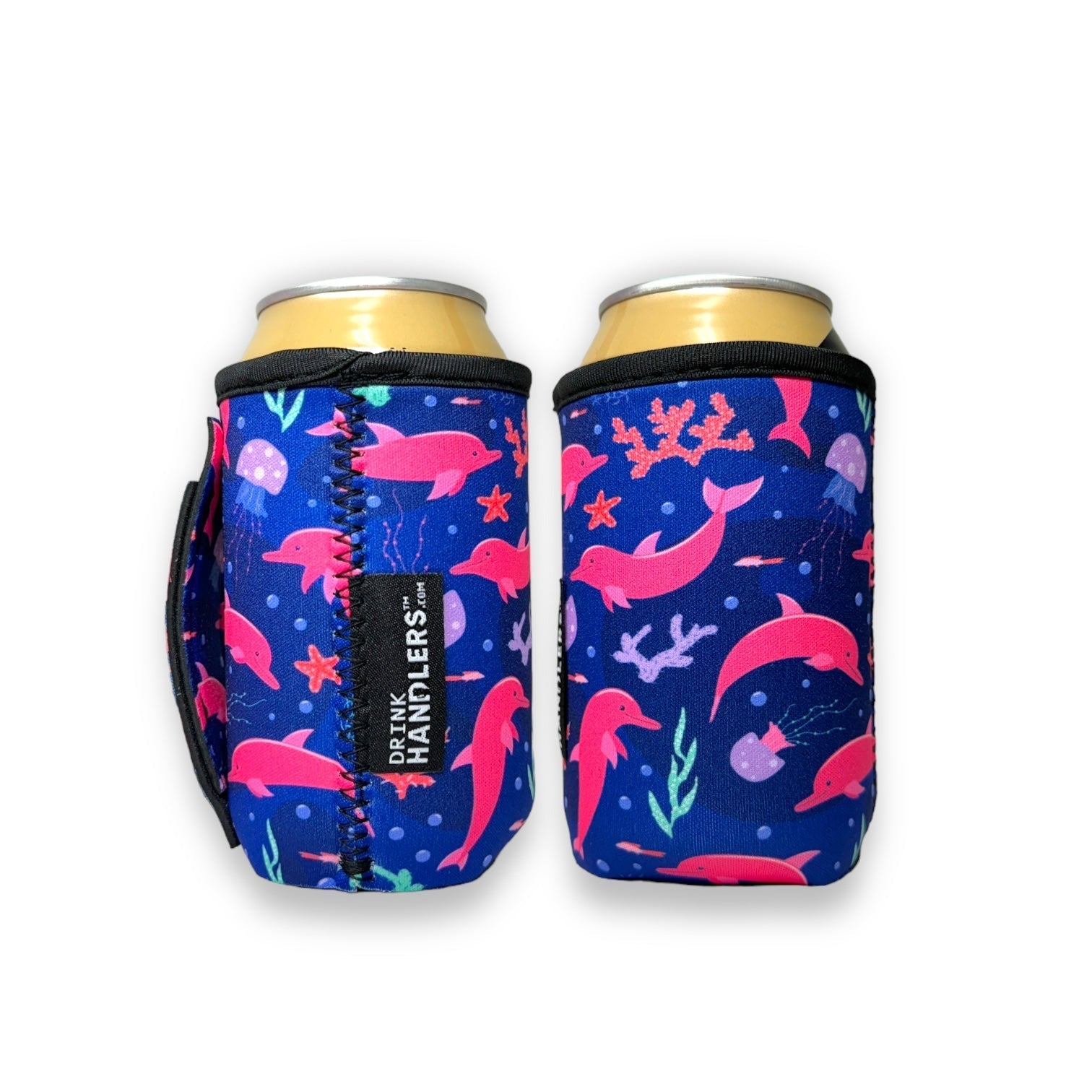 Pink Dolphins 12oz Stubby Can Handler™