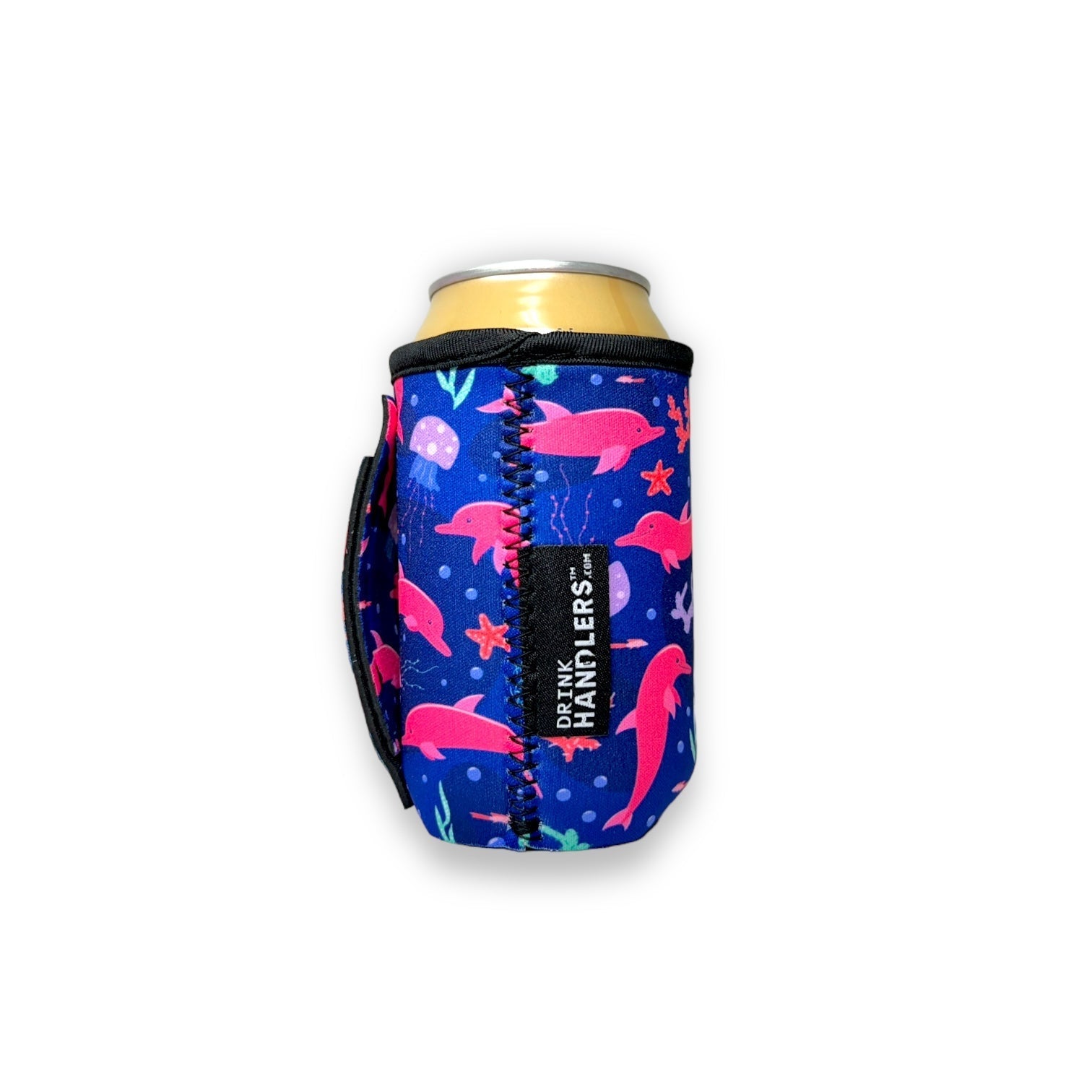 Pink Dolphins 12oz Stubby Can Handler™