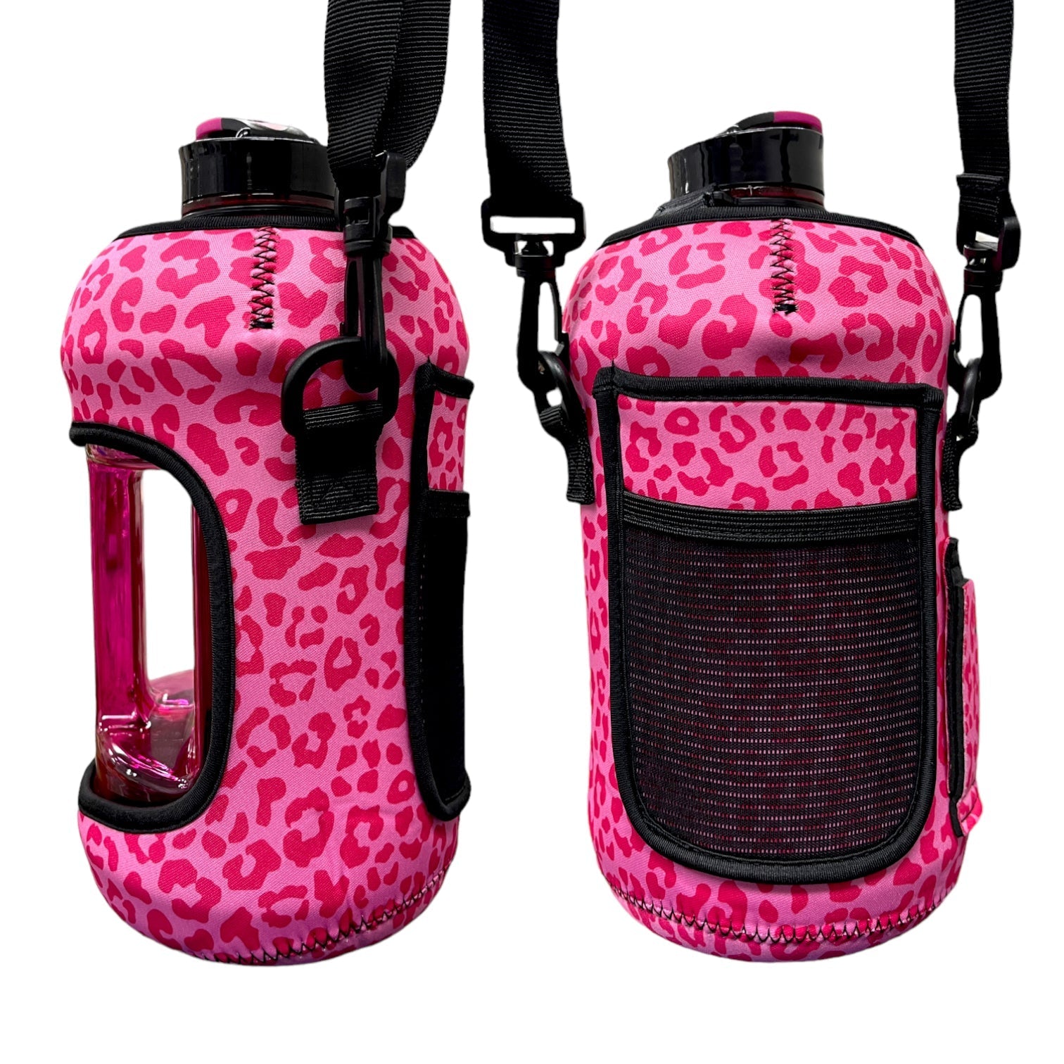 Pink on Pink Leopard 1/2 Gallon Jug Carrying Handler™