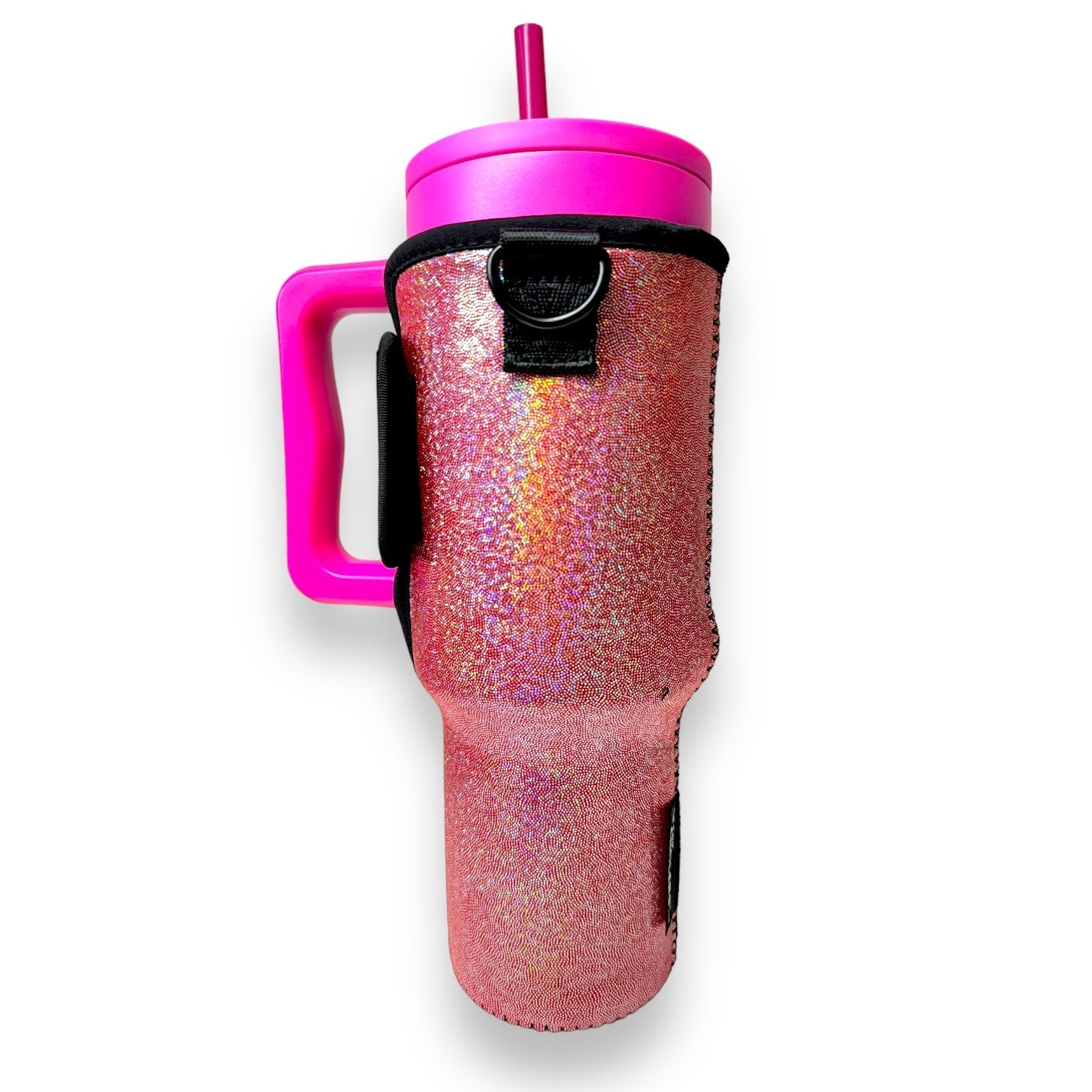 Pink Party 40oz Tumbler With Handle Sleeve