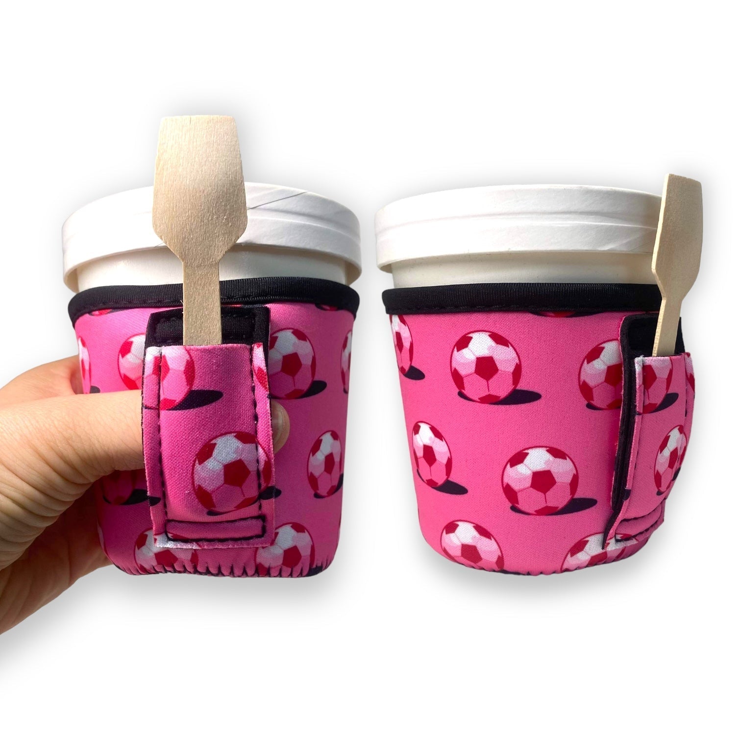 Pink Soccer Pint Size Ice Cream Handler™