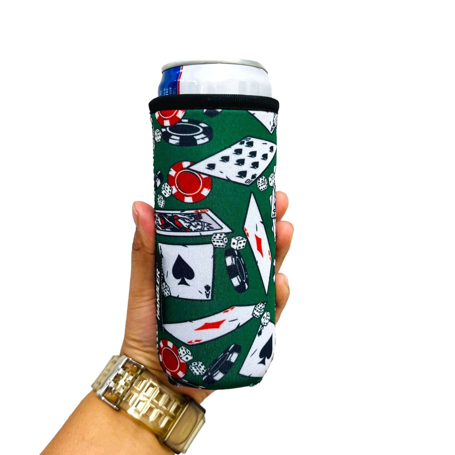 Poker 12oz Slim Can Handler™