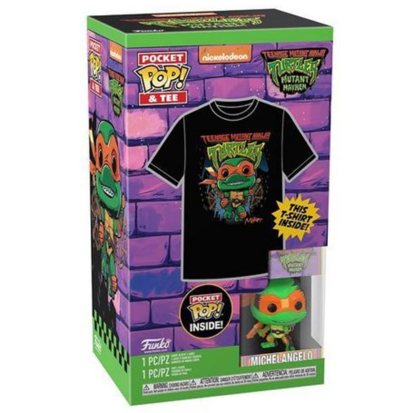 Funko Pocket Pop! & Tee - TMNT Adult Boxed Pop! T-Shirt & Pocket Pop!