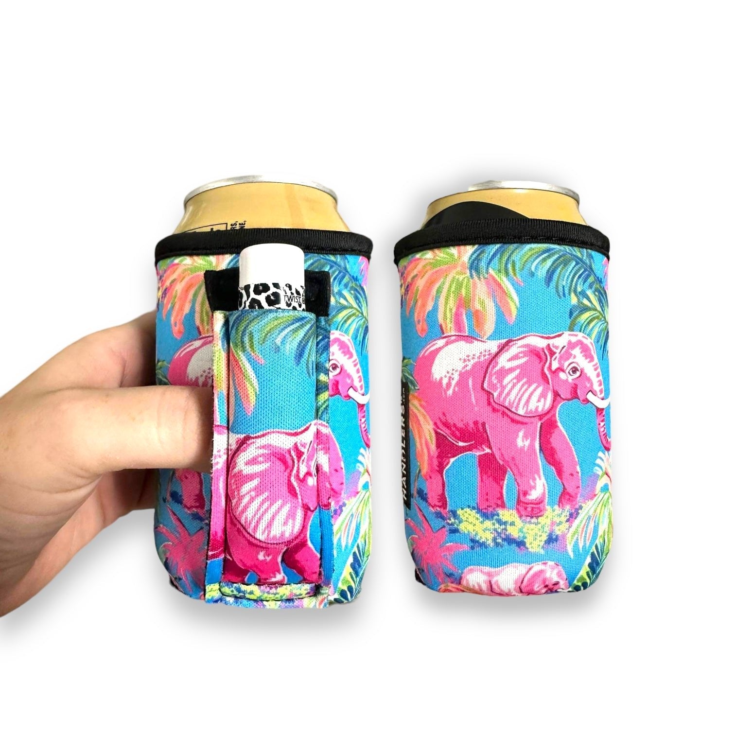 Preppy Elephant 12oz Stubby Can Handler™