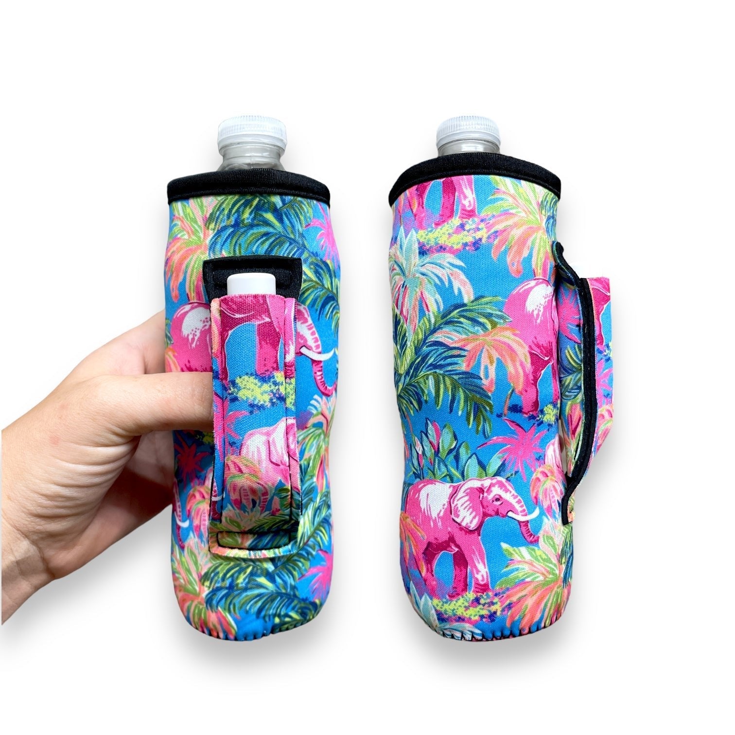 Preppy Elephant 16-24oz Soda & Water Bottle / Tallboy Can Handler™