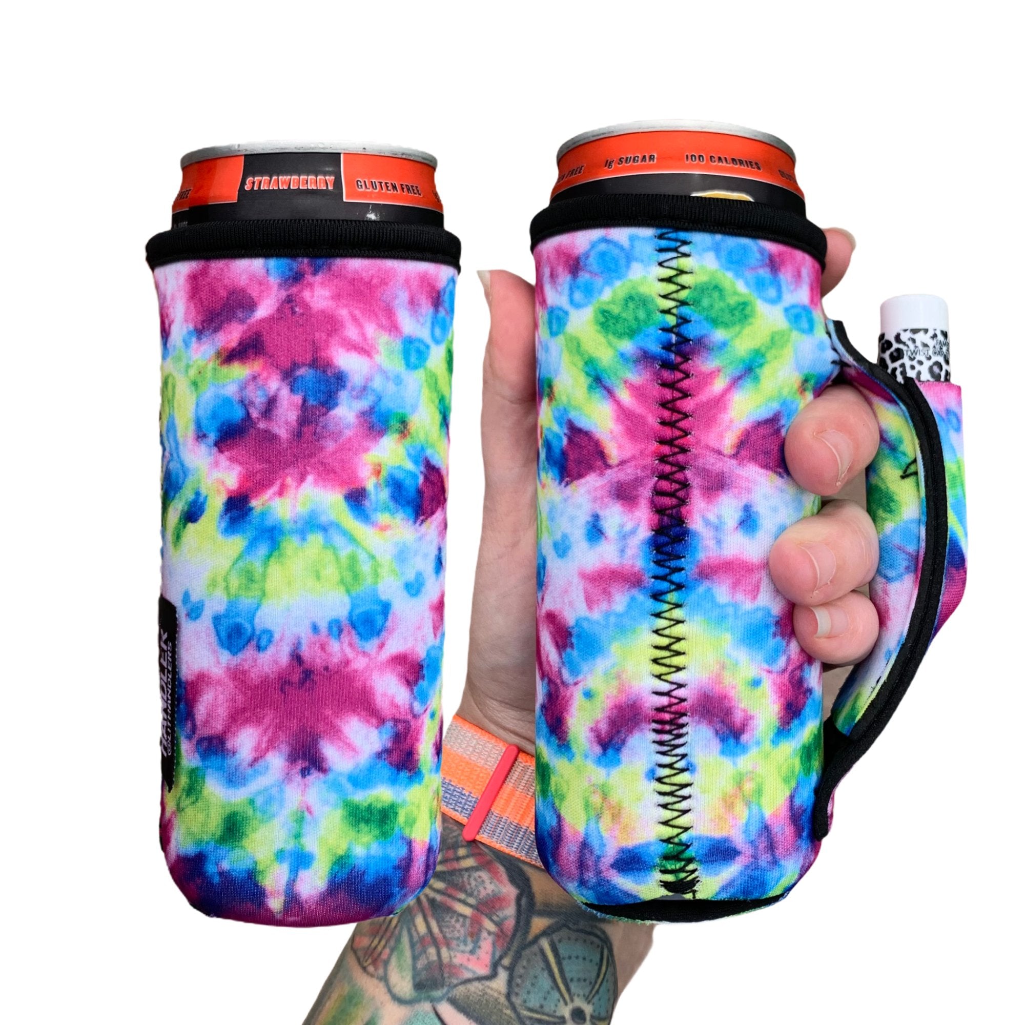 Purple Tie Dye 12oz Slim Can Handler™