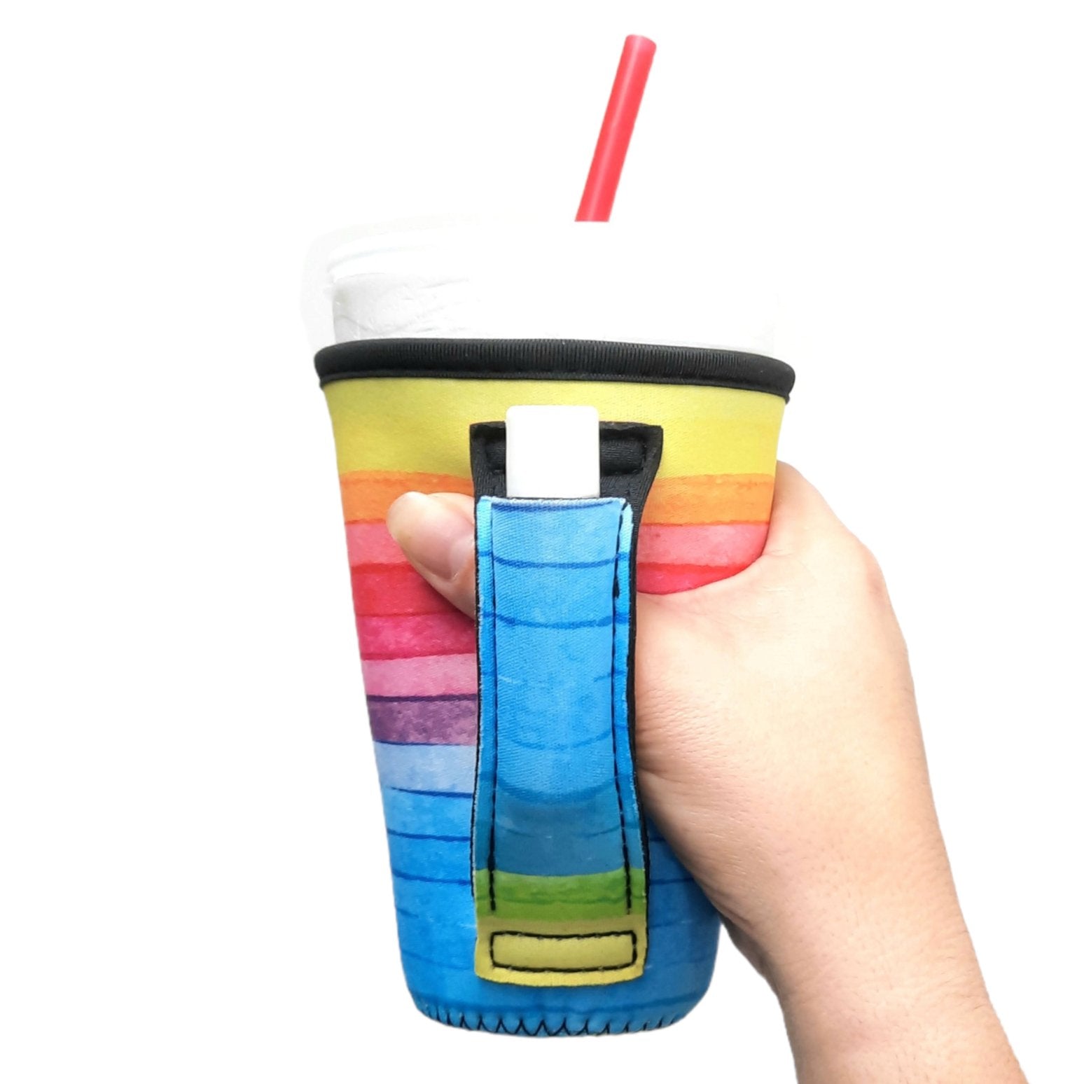 Rainbow 16oz PINT Glass / Medium Fountain Drinks and Tumbler Handlers™