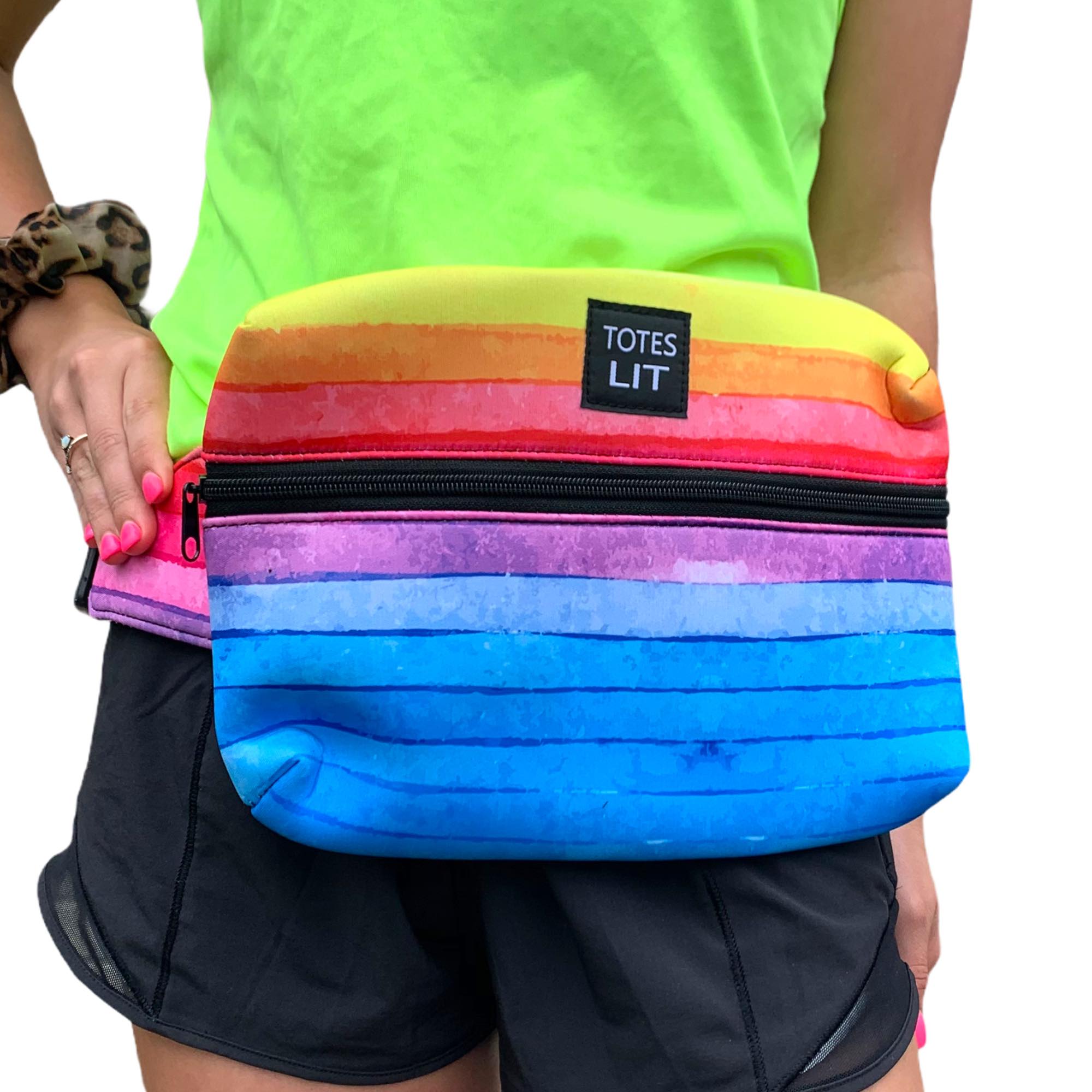 Rainbow Fanny Packin' Tote