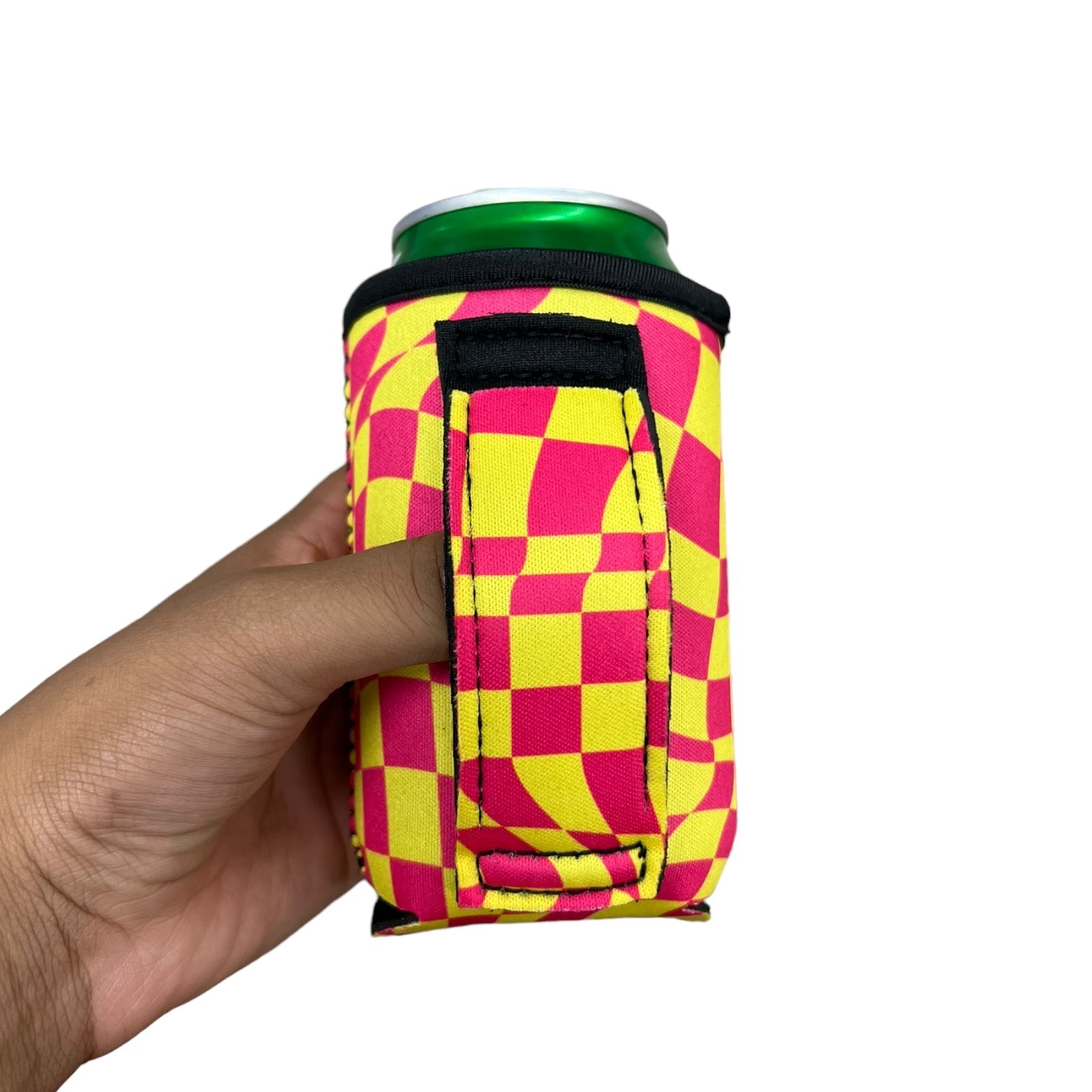 Retro Checkerboard 12oz Stubby Can Handler™